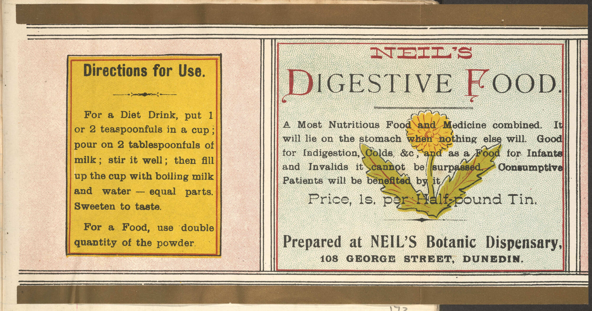 "Neil's Digestive Food."