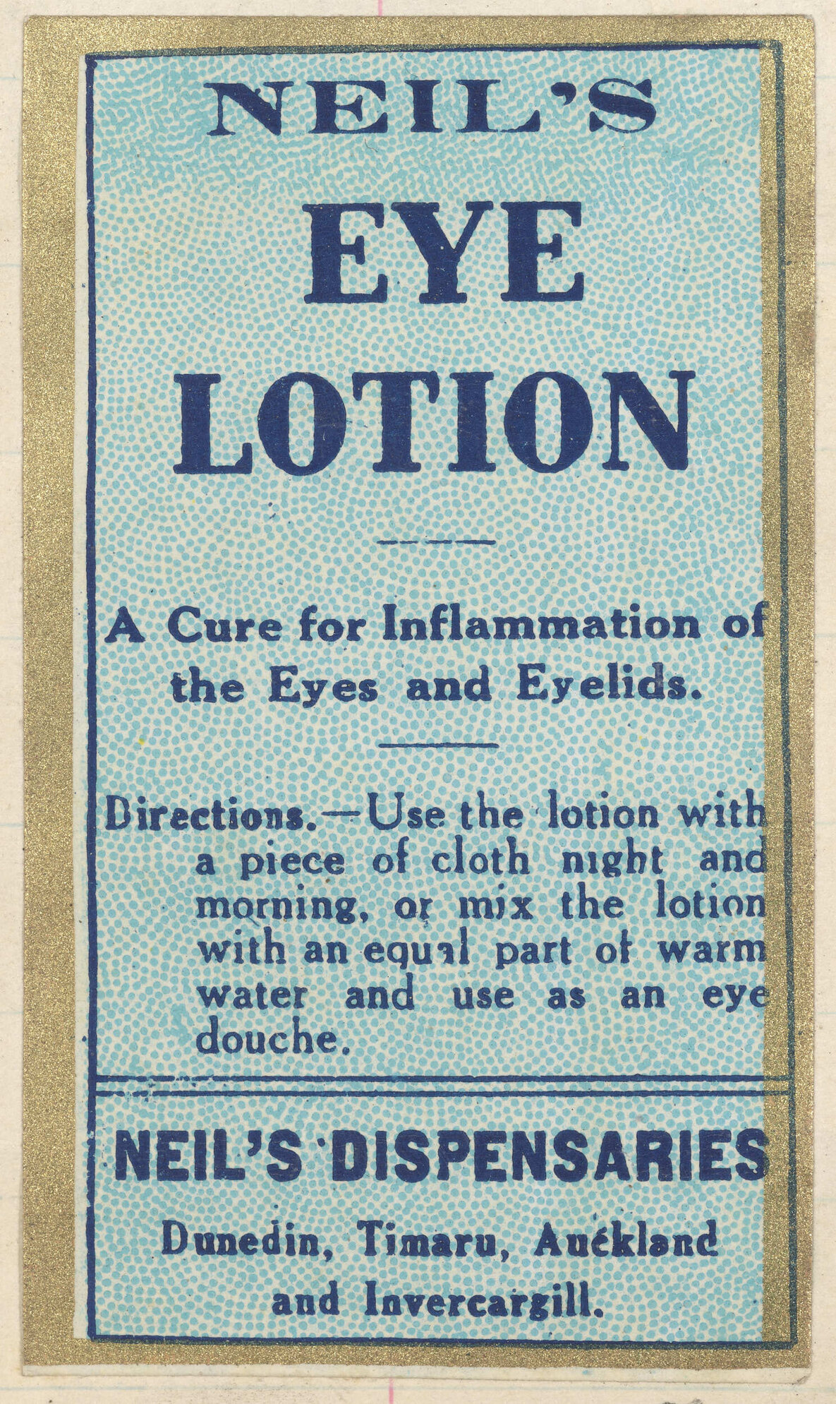 "Neil's Eye Lotion"