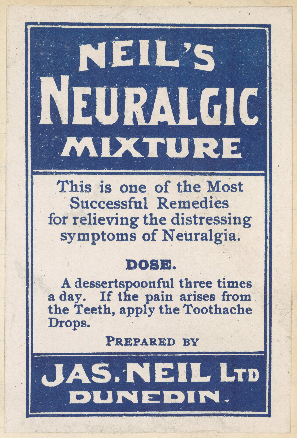 "Neil's Neuralgic Mixture"