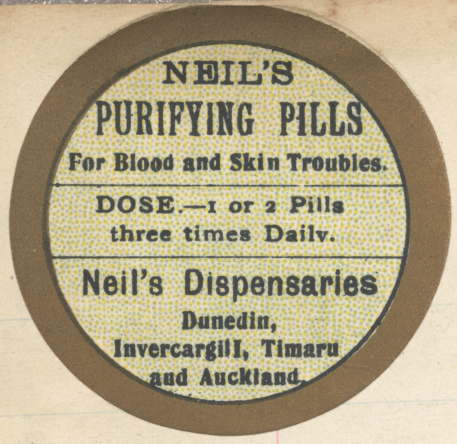 "Neil's Purifying Pills"