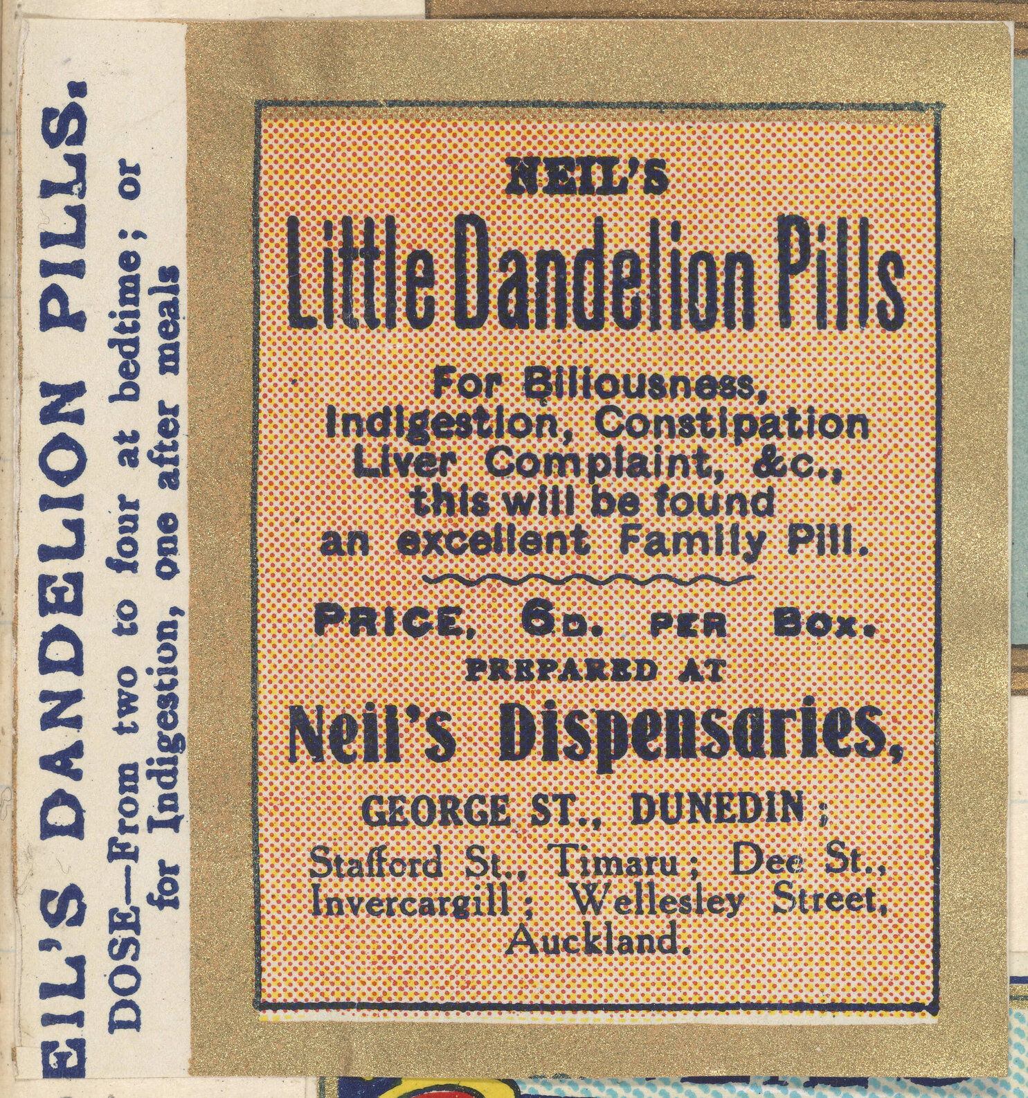 "Neil's Little Dandelion Pills"