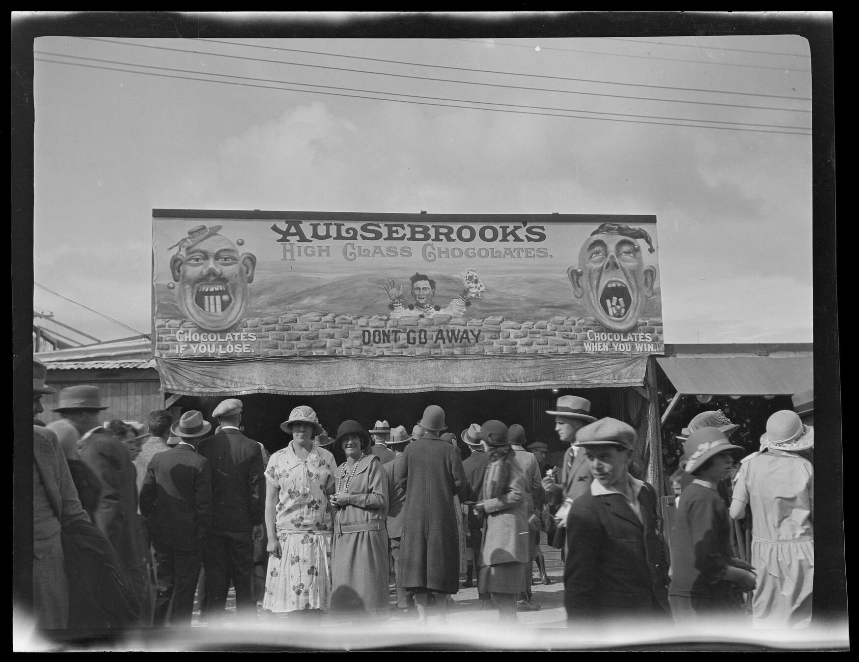 Aulsebrooks billboard, New Zealand and South Seas International Exhibition