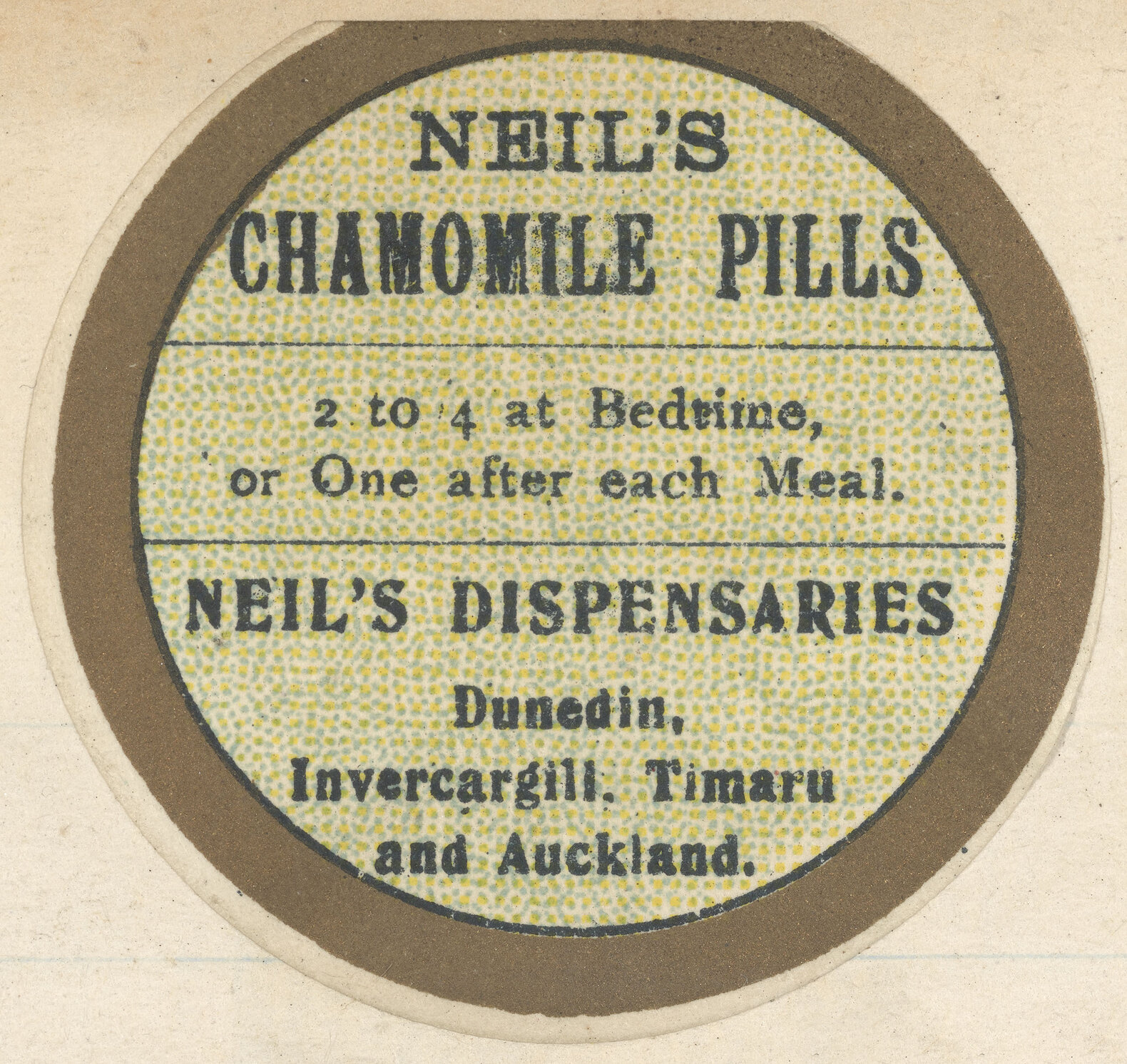 "Neil's Chamomile Pills"