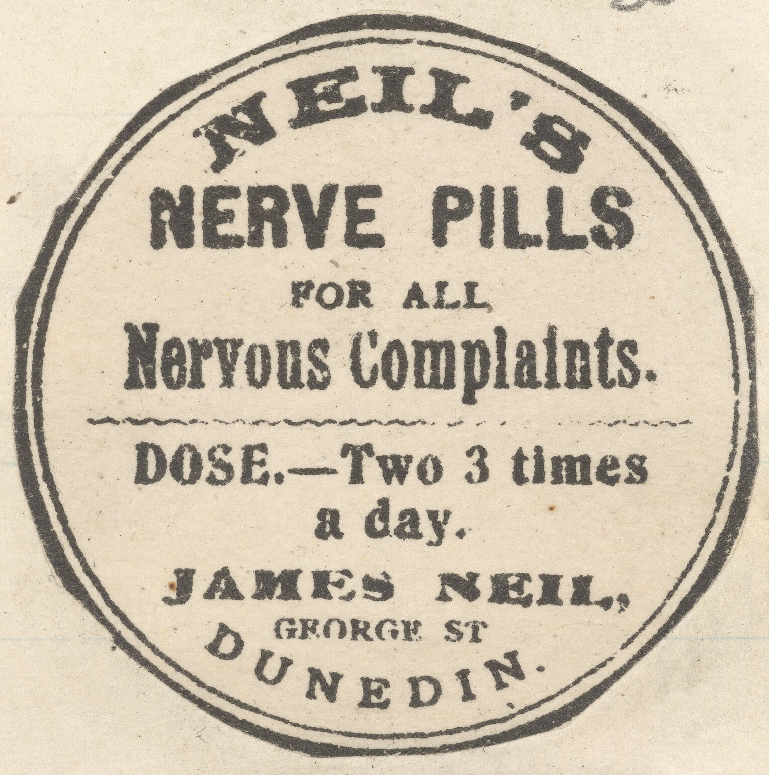 "Neil's Nerve Pills"