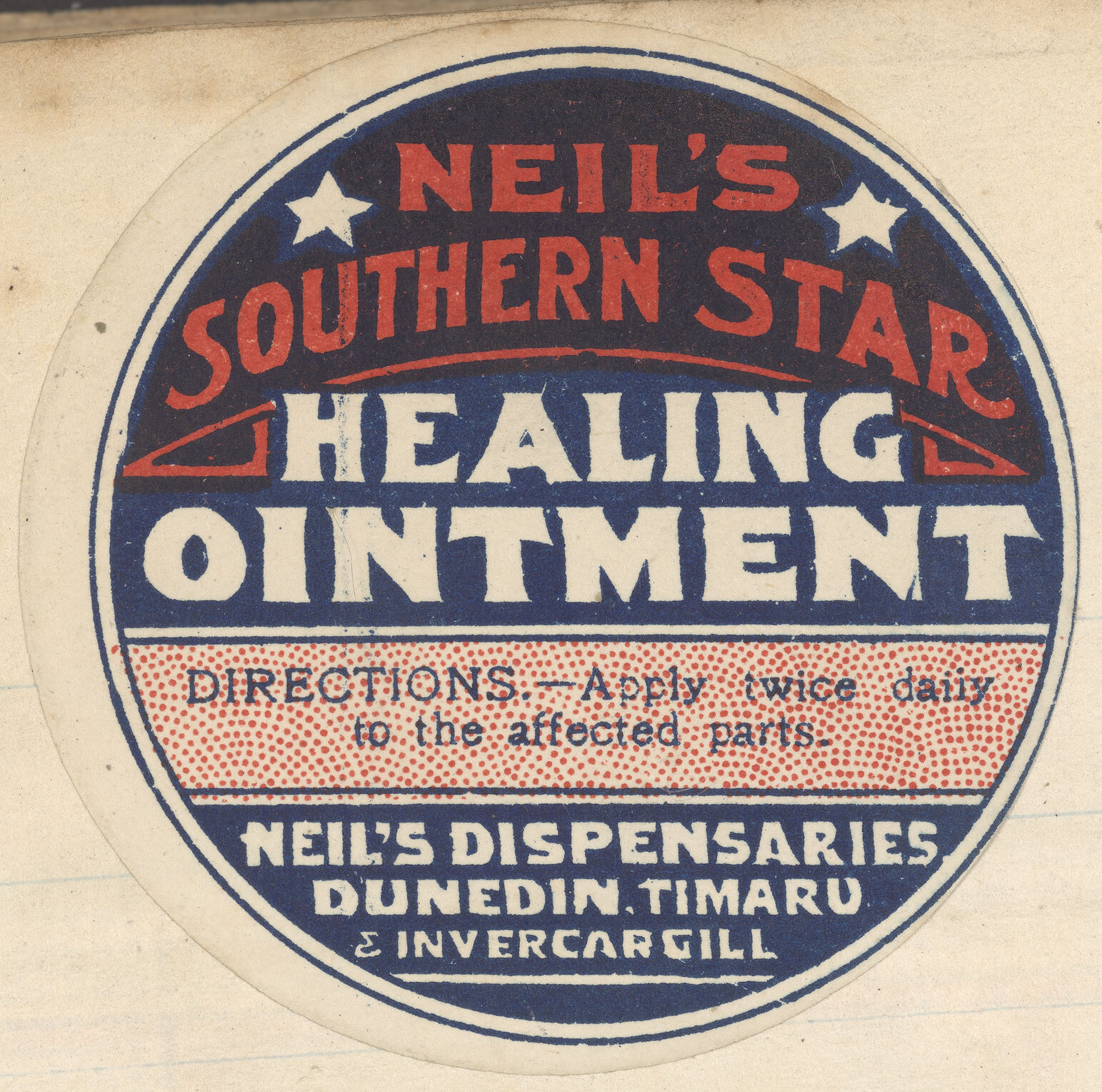 "Neil's Southern Star Healing Ointment"