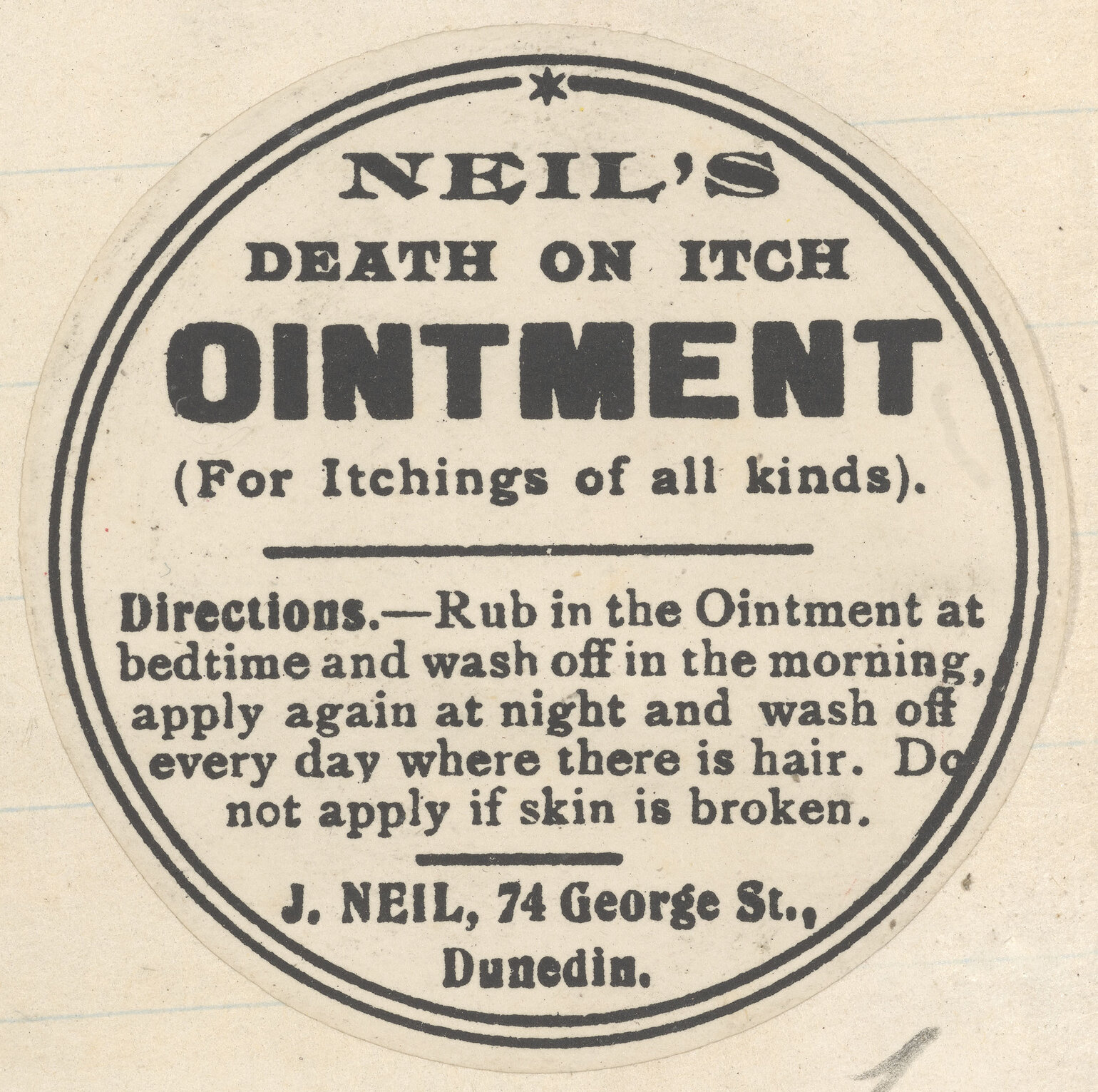 "Neil's Death On Itch Ointment"