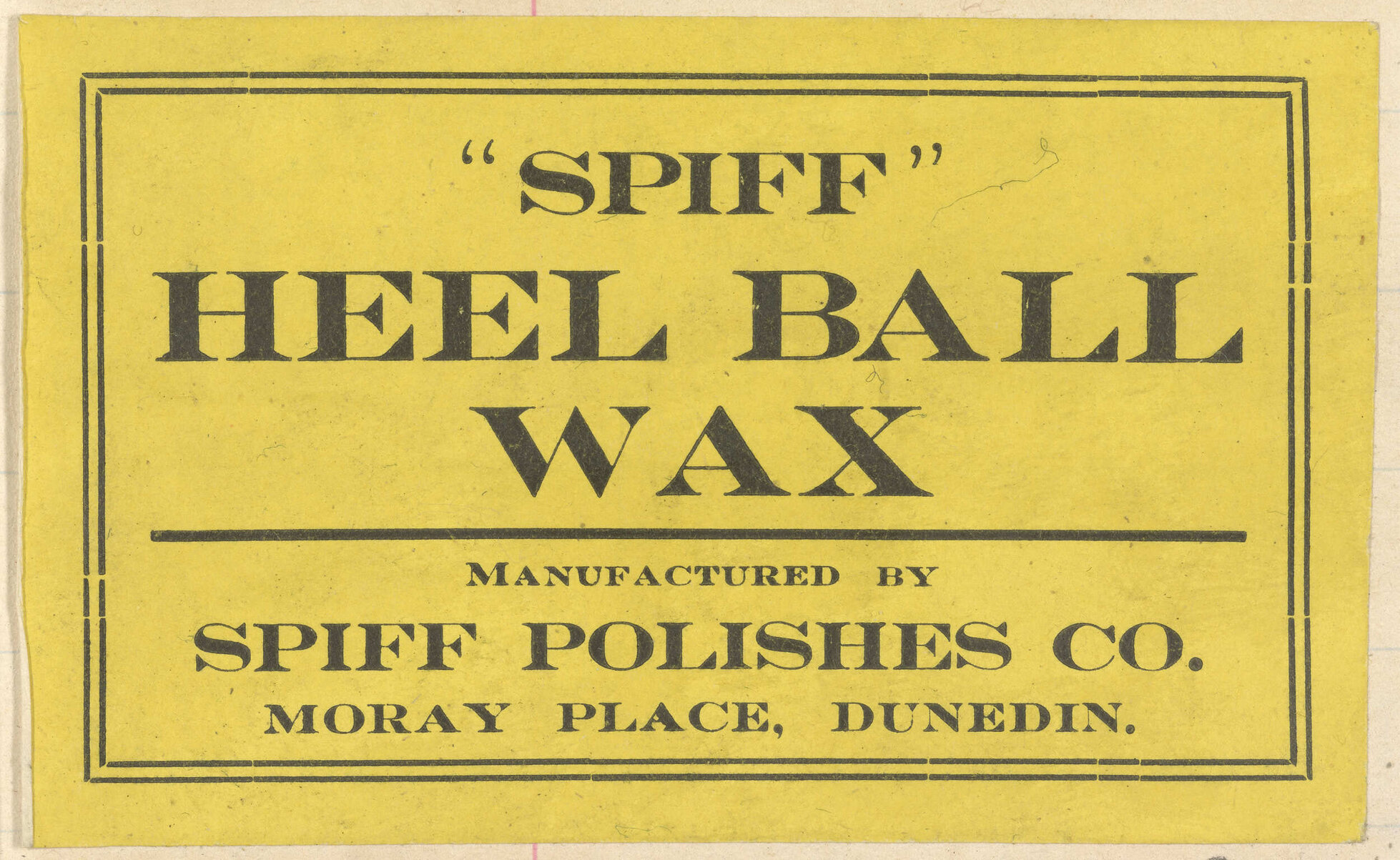 " "Spiff" Heel Ball Wax"
