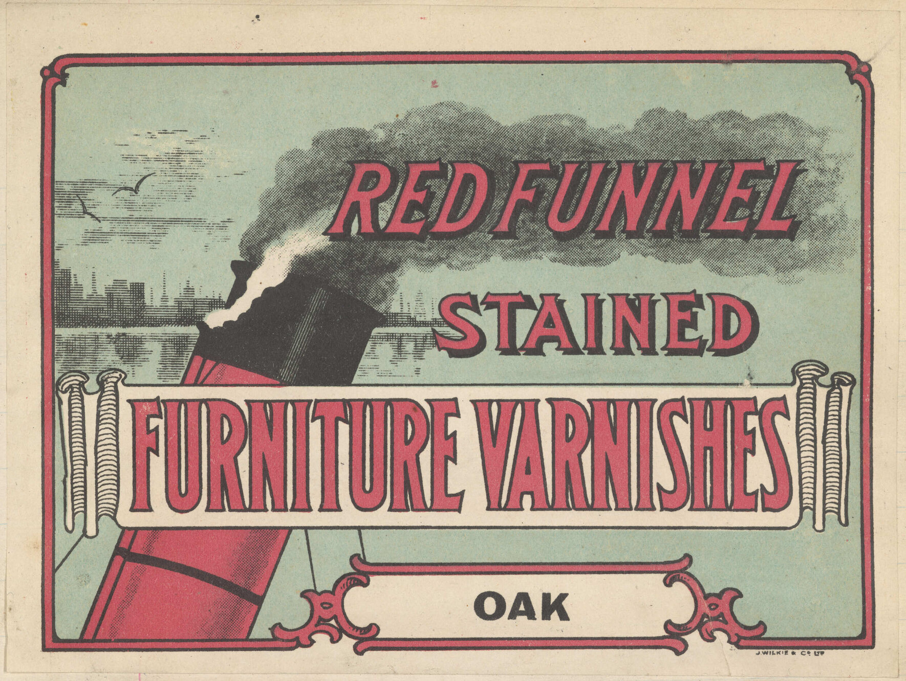 "Red Funnel Stained Furniture Varnishes"