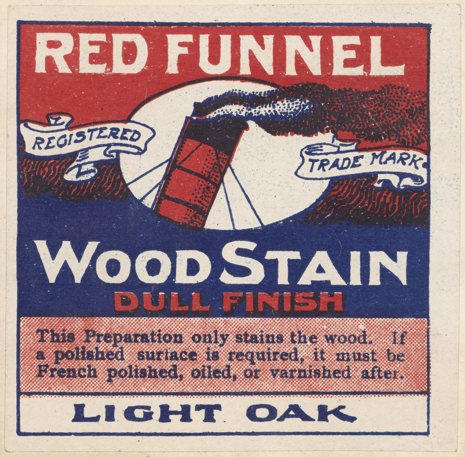 "Red Funnel Wood Stain"