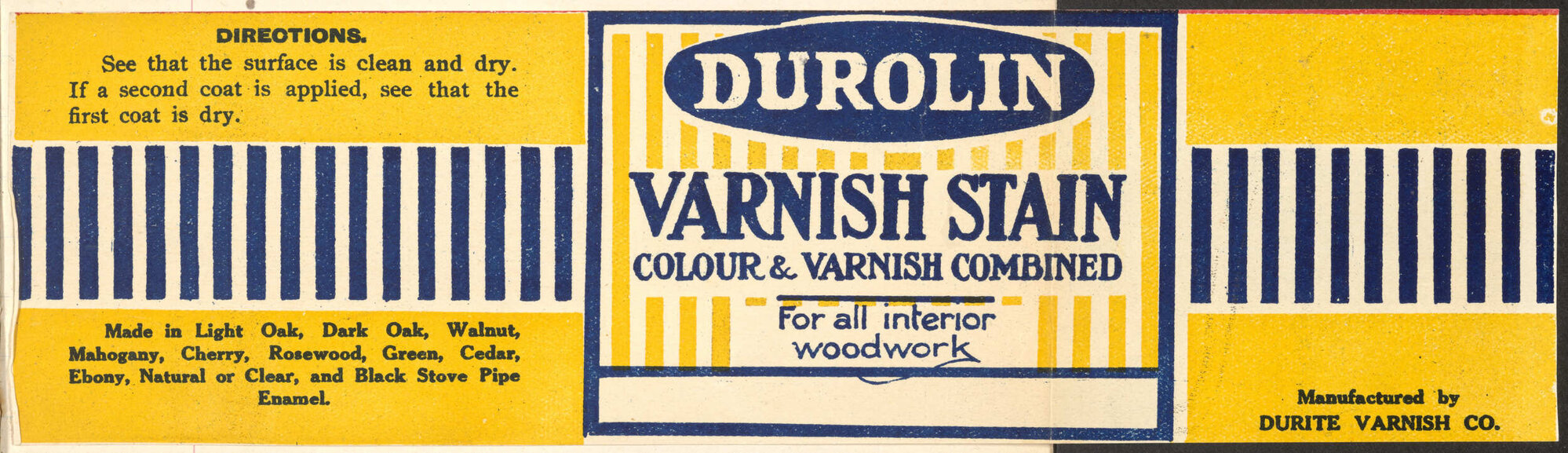 "Durolin Varnish Stain"