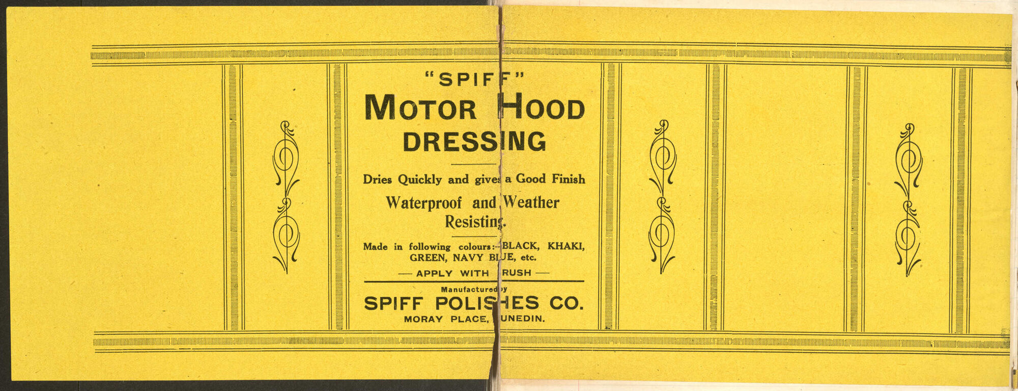 " "Spiff" Motor Hood Dressing"