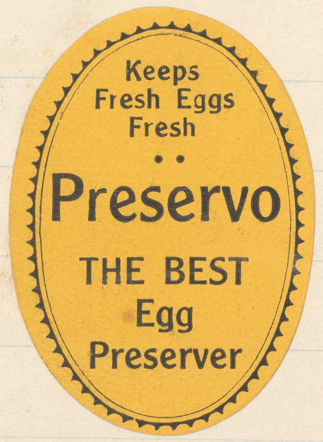 "Preservo The Best Egg Preserver"