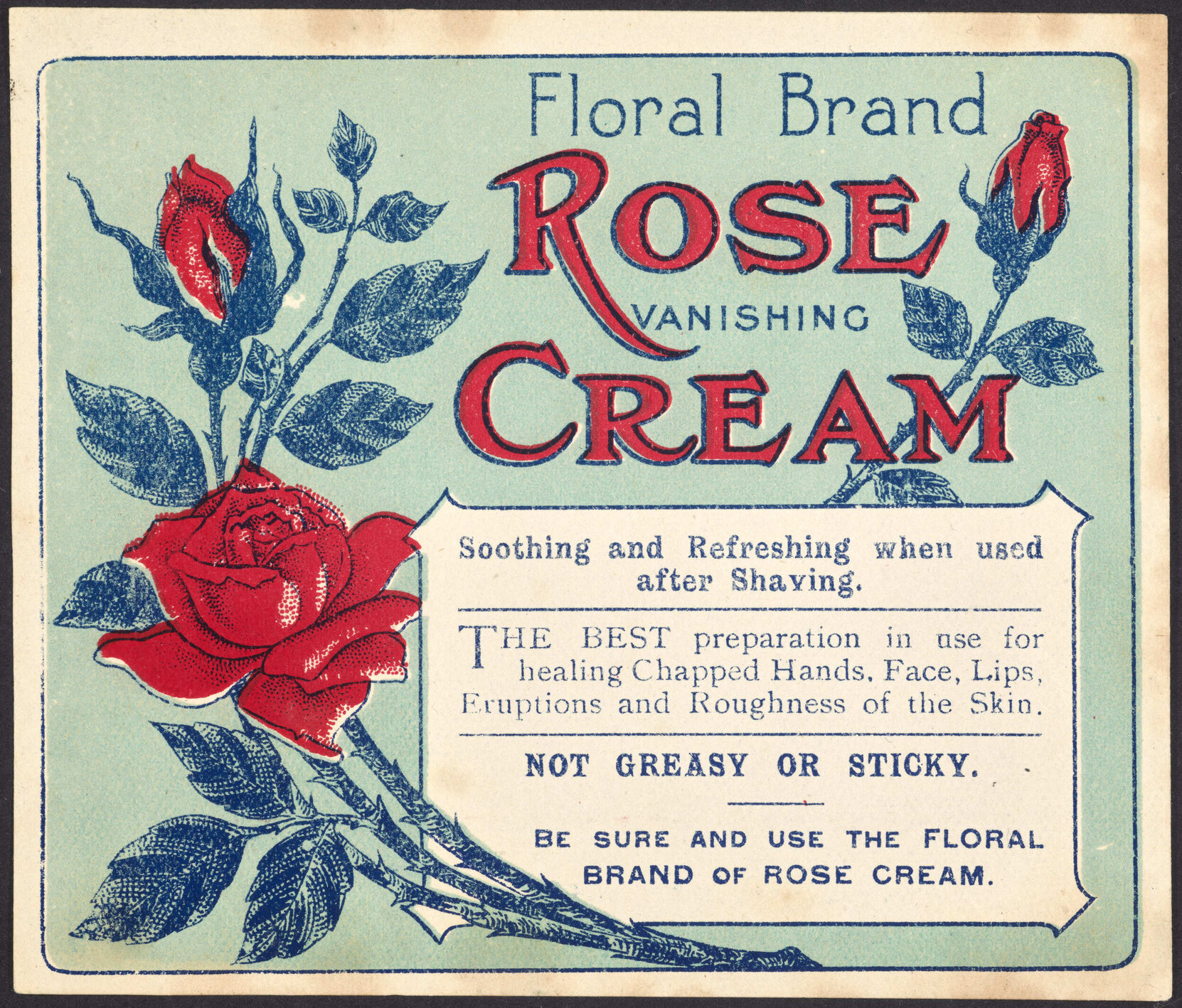 "Floral Brand Rose Vanishing Cream"