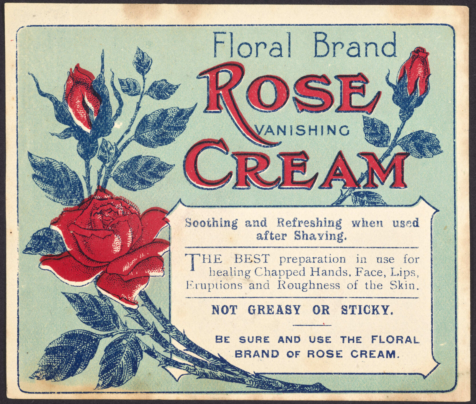 "Floral Brand Rose Vanishing Cream"
