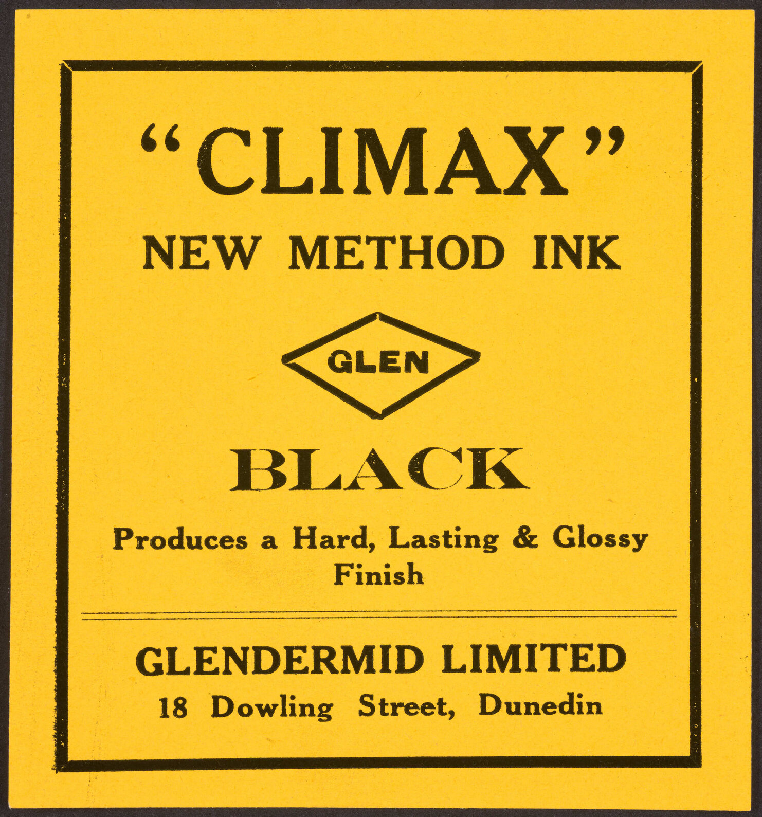 " "Climax" New Method Ink"