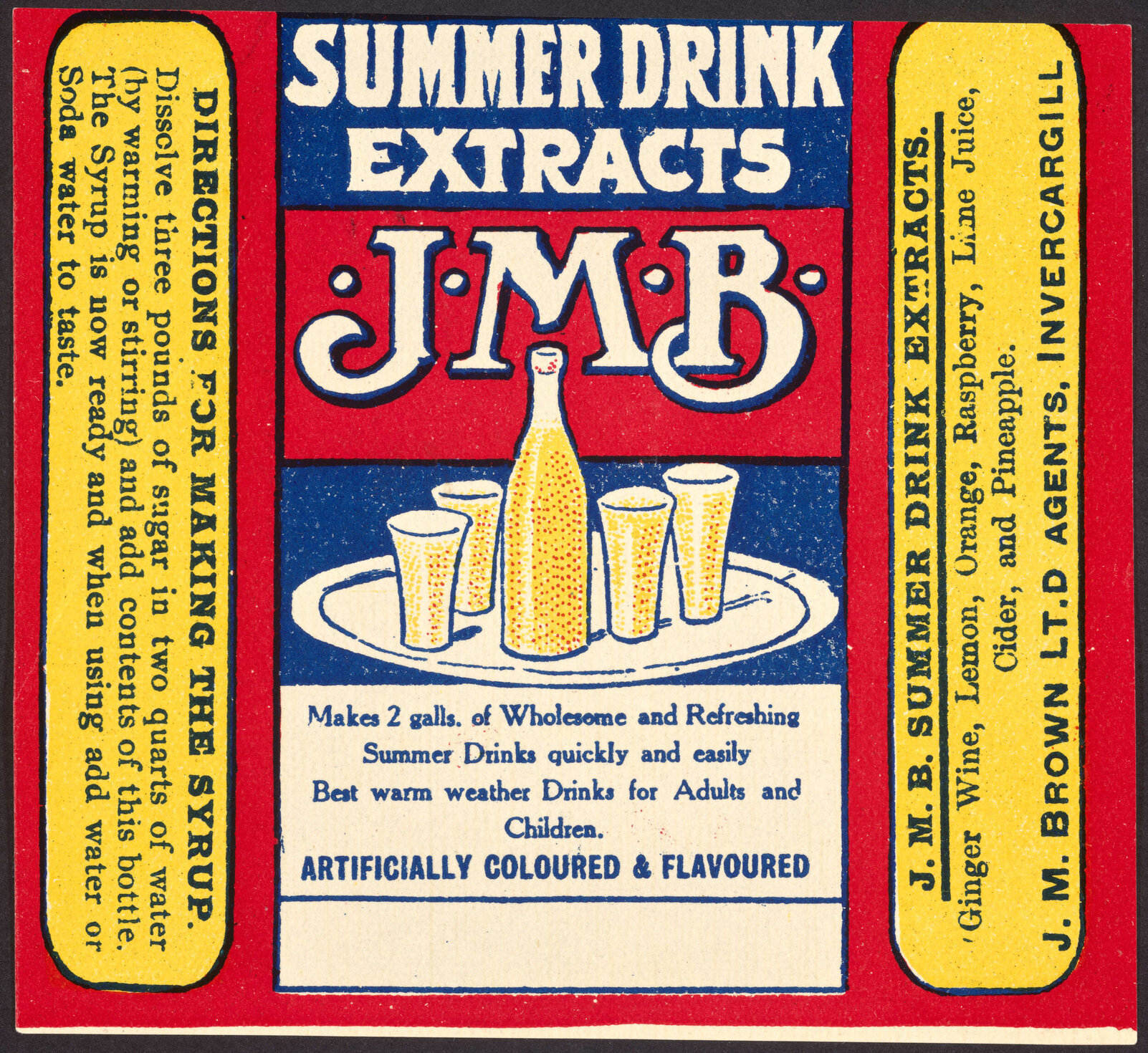 "Summer Drink Extracts J.M.B."