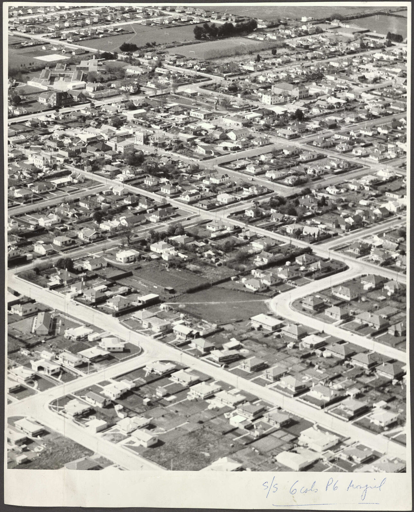 Aerial view of Mosgiel