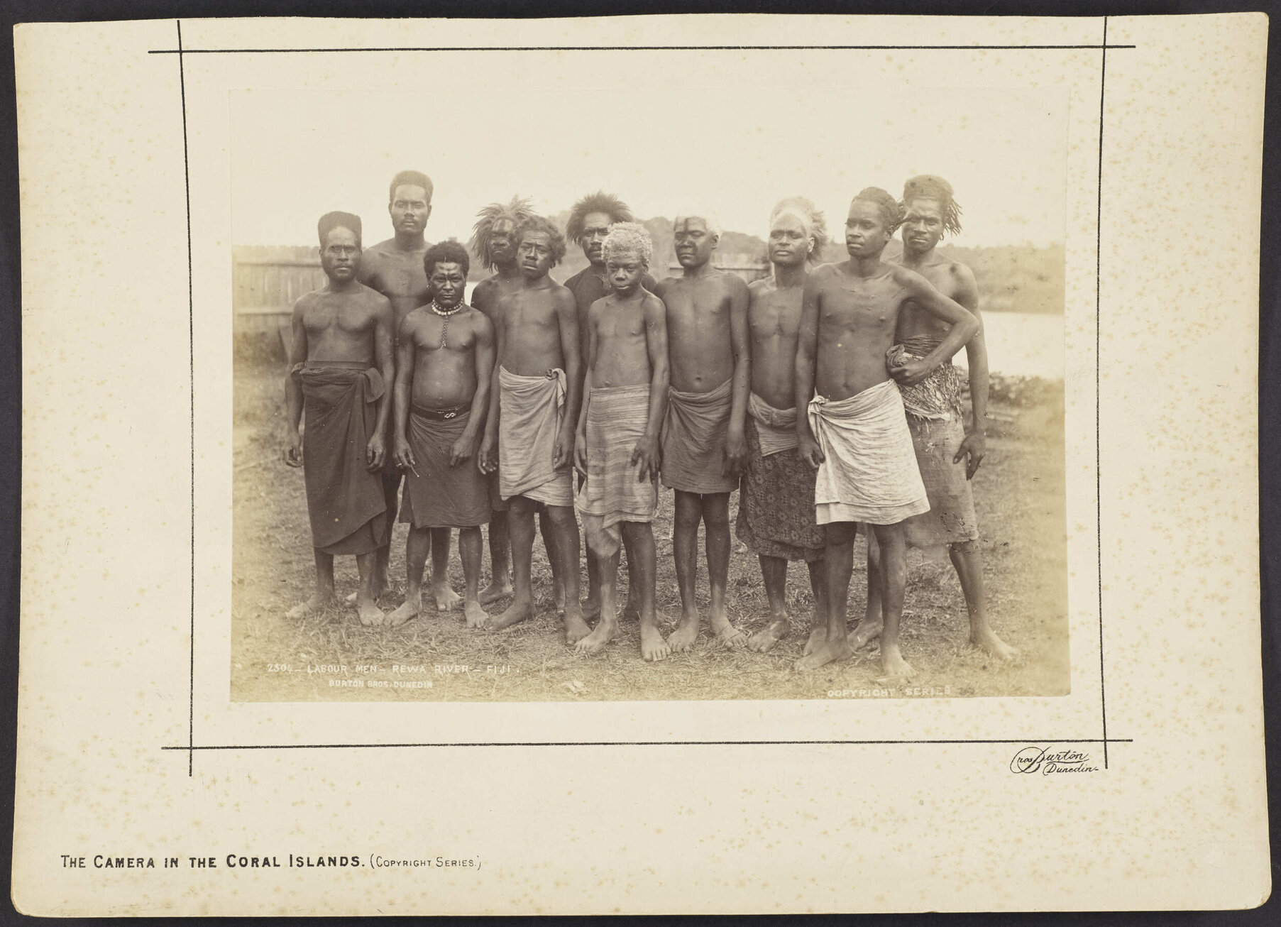 Labour Men, Rewa River, Fiji