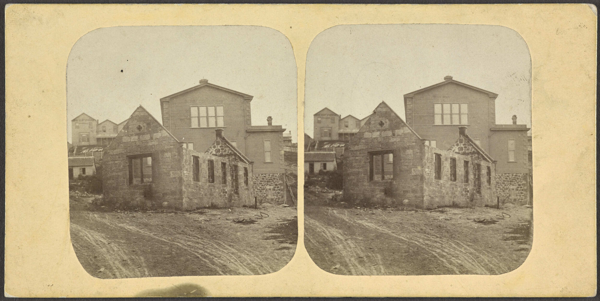 Remains of the first manse of First Church