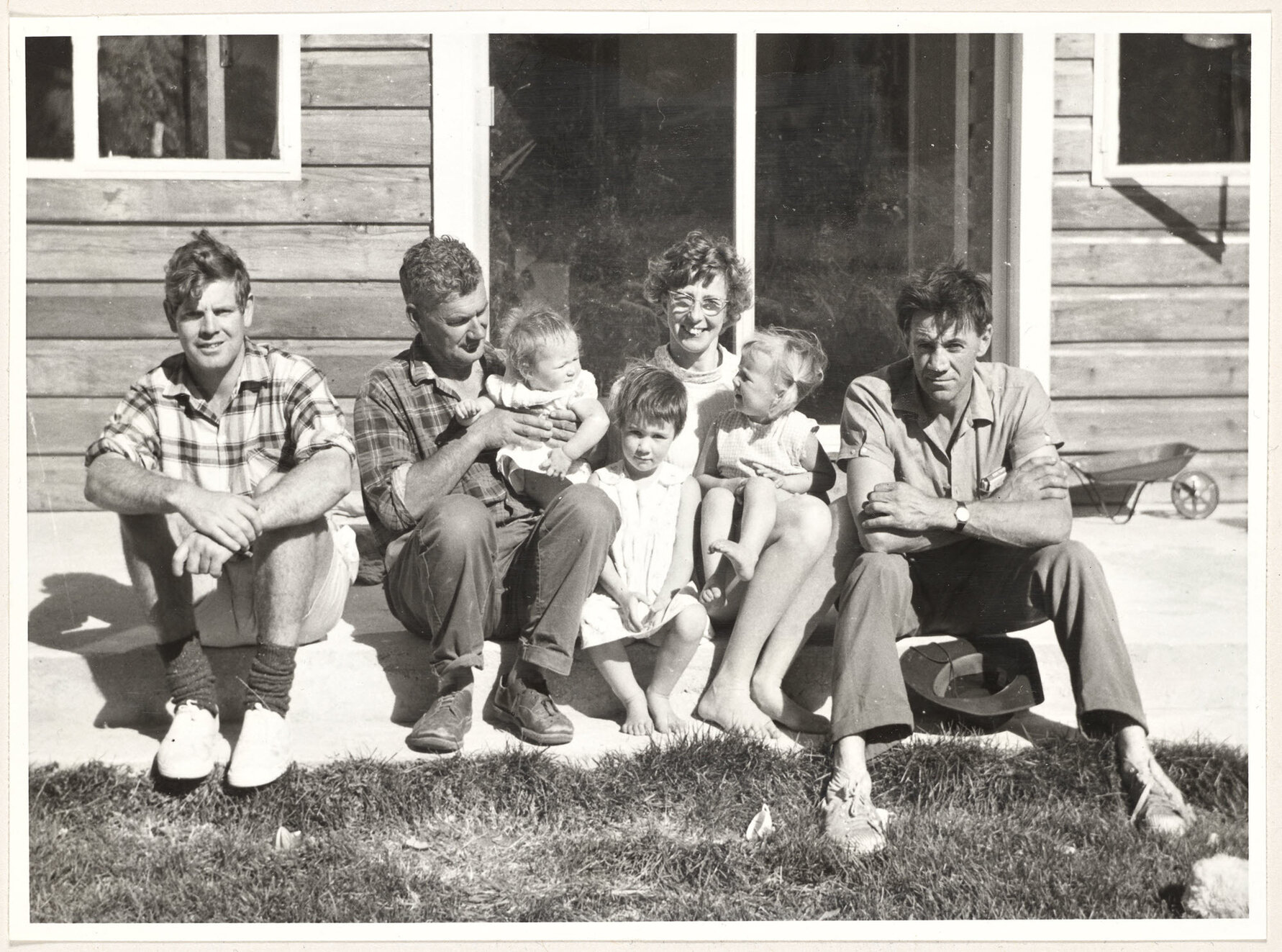 Group on step, 'At Branches'