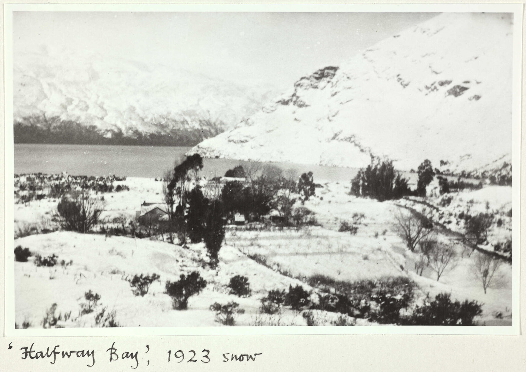'Halfway Bay', 1923 snow