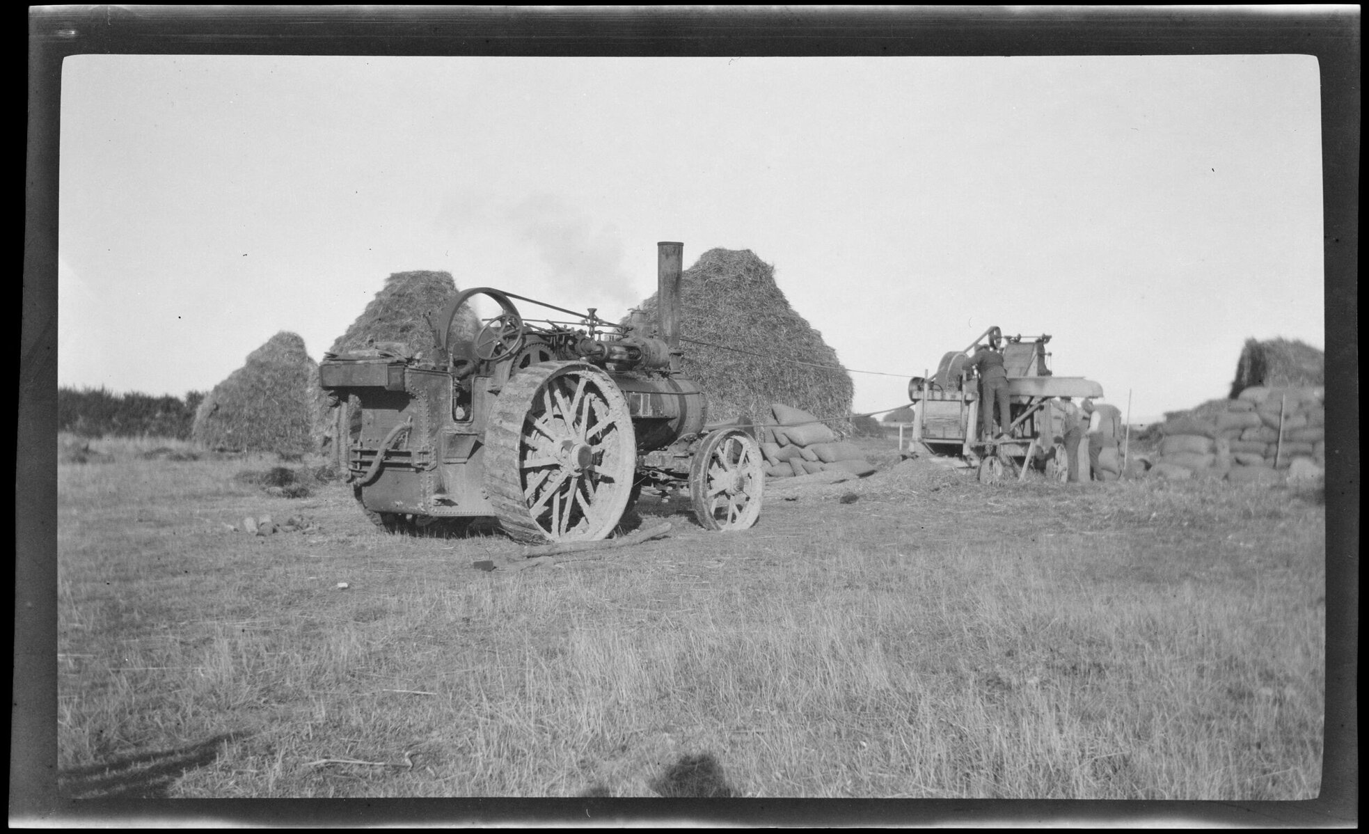 Engine and chaff cutter