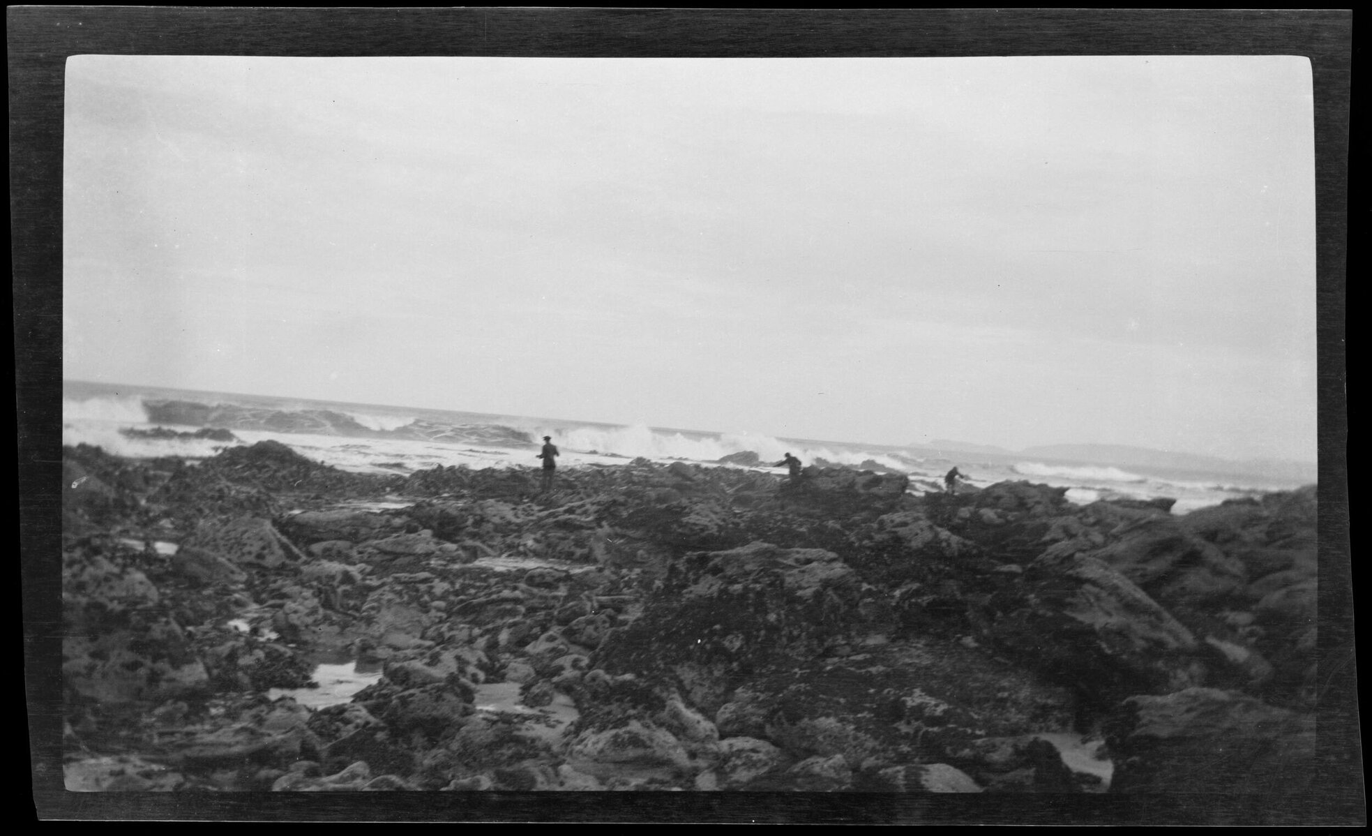 Fishing on the rocks