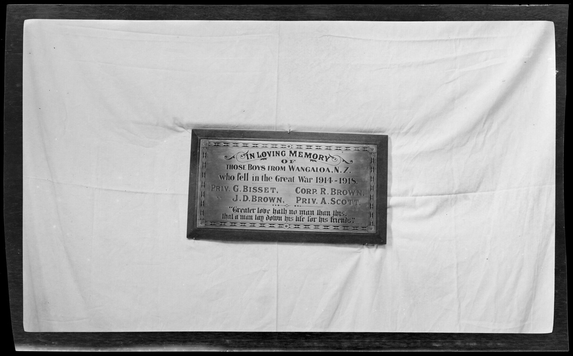 Memorial tablet