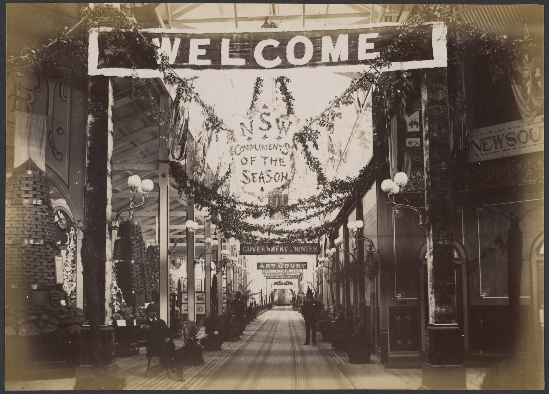 Welcome to the New South Wales Court, New Zealand and South Seas Exhibition