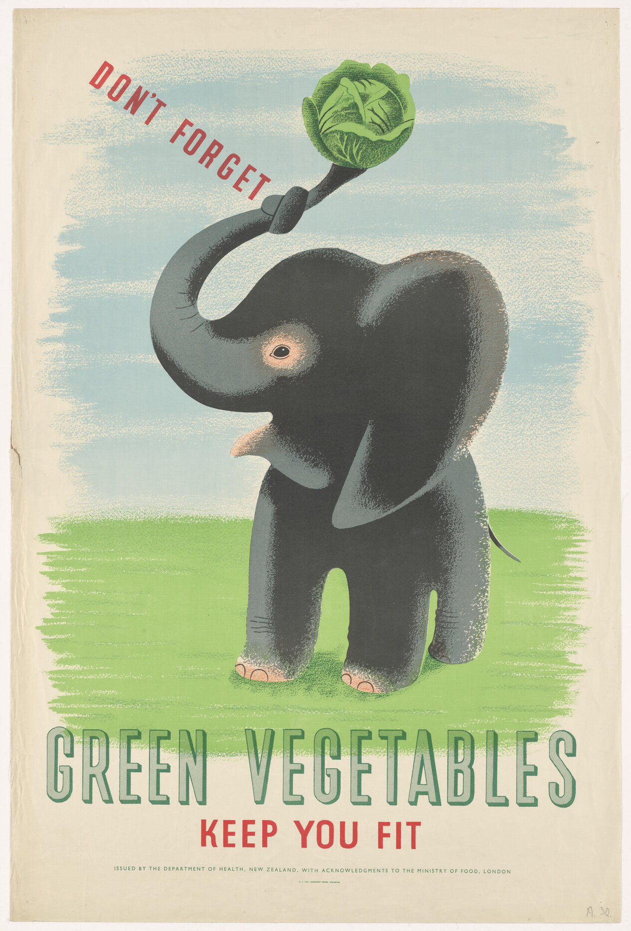 "Don't Forget Green Vegetables Keep You Fit"