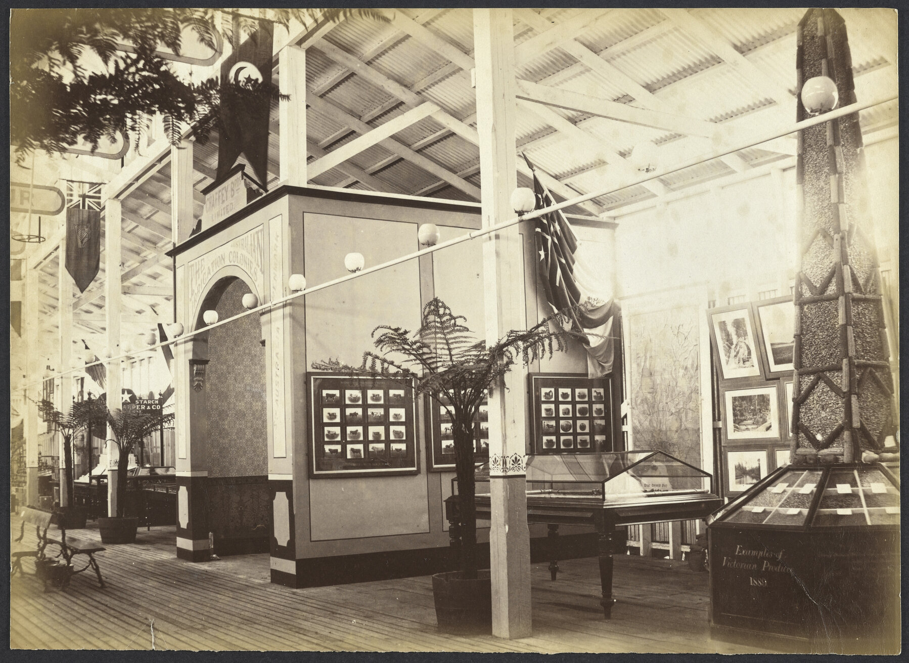 Victoria Court showing examples of Australian produce
