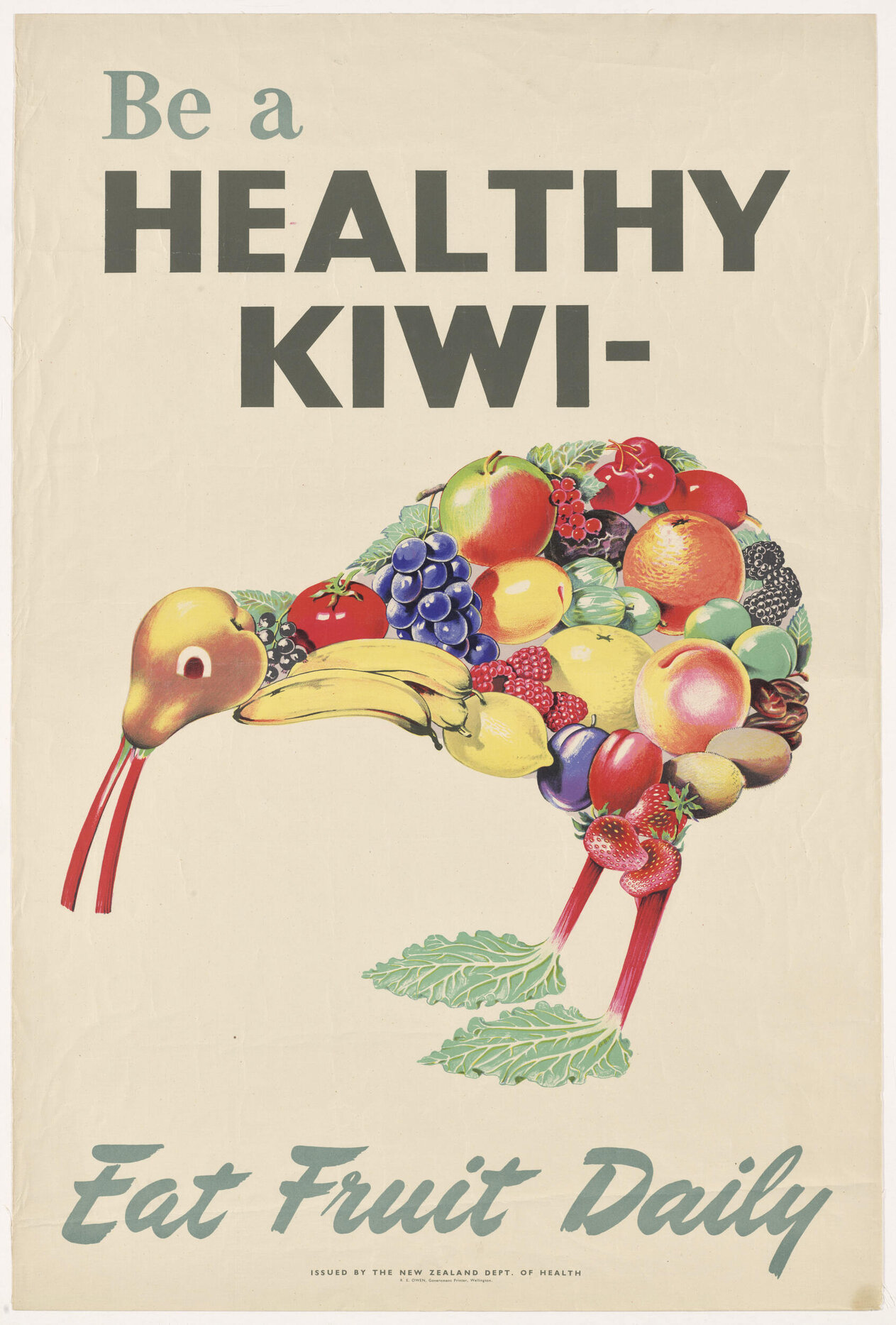 "Be a Healthy Kiwi - Eat Fruit Daily"
