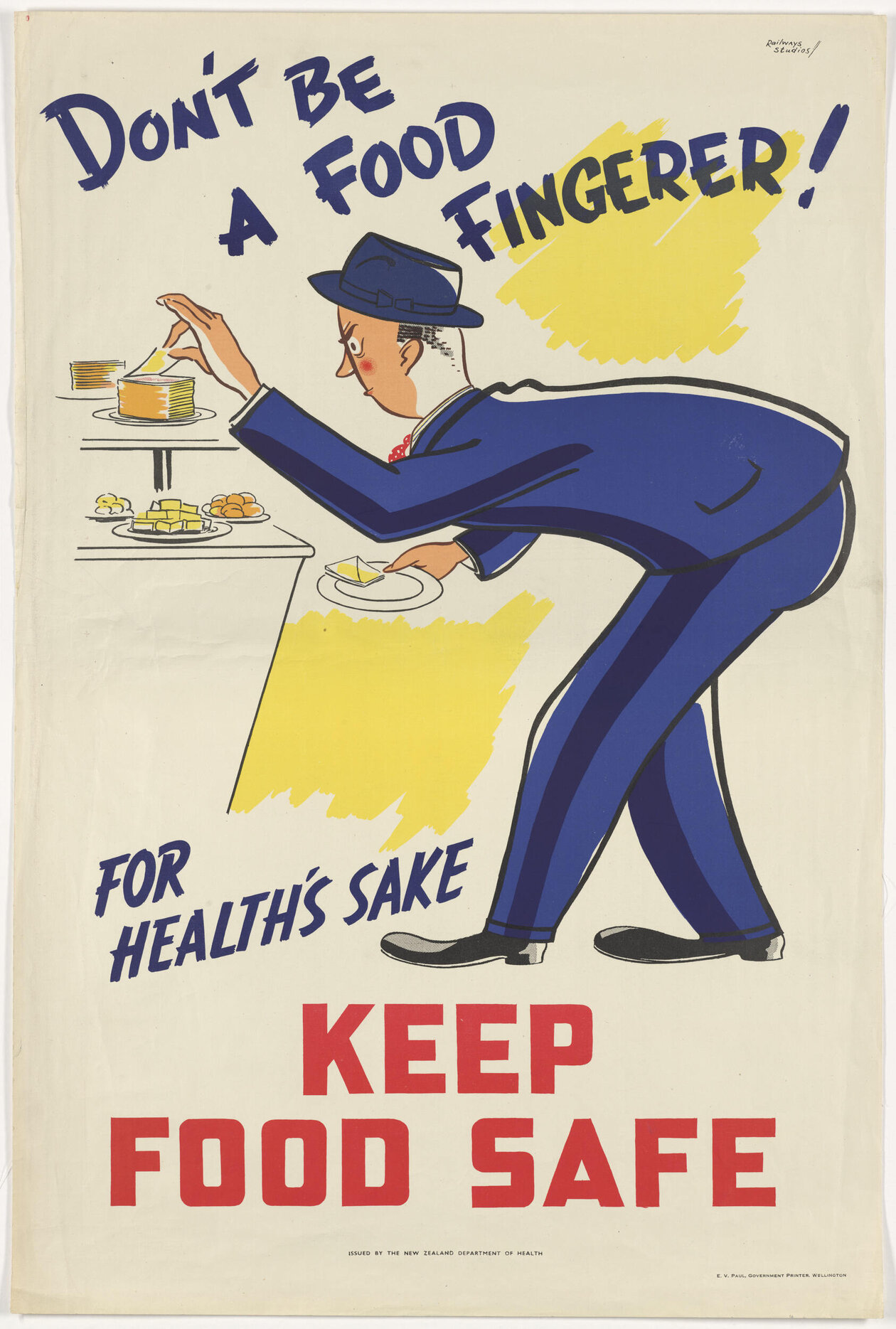 "Don't Be A Food Fingerer! For Health's Sake Keep Food Safe"
