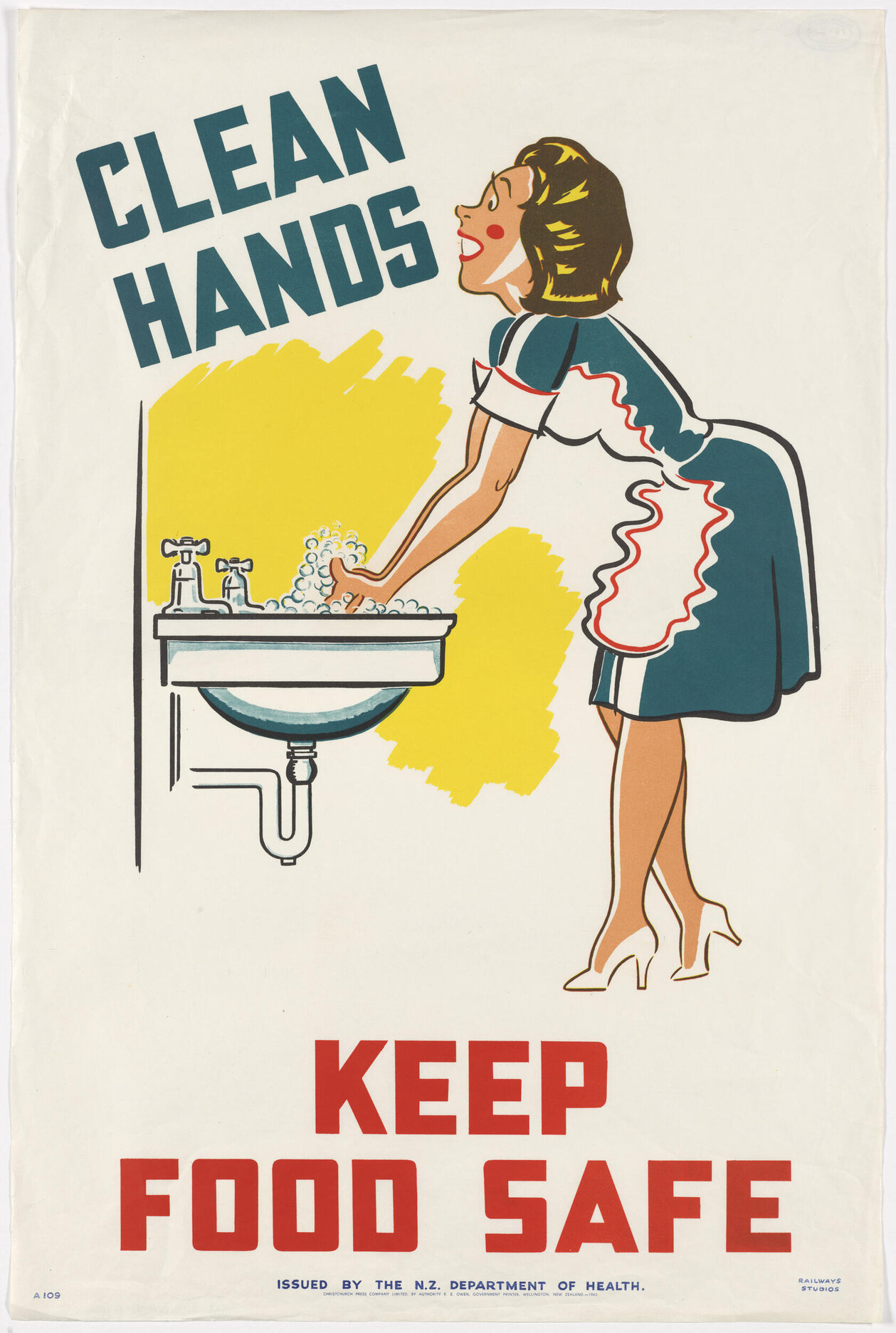 "Clean Hands Keep Food Safe"