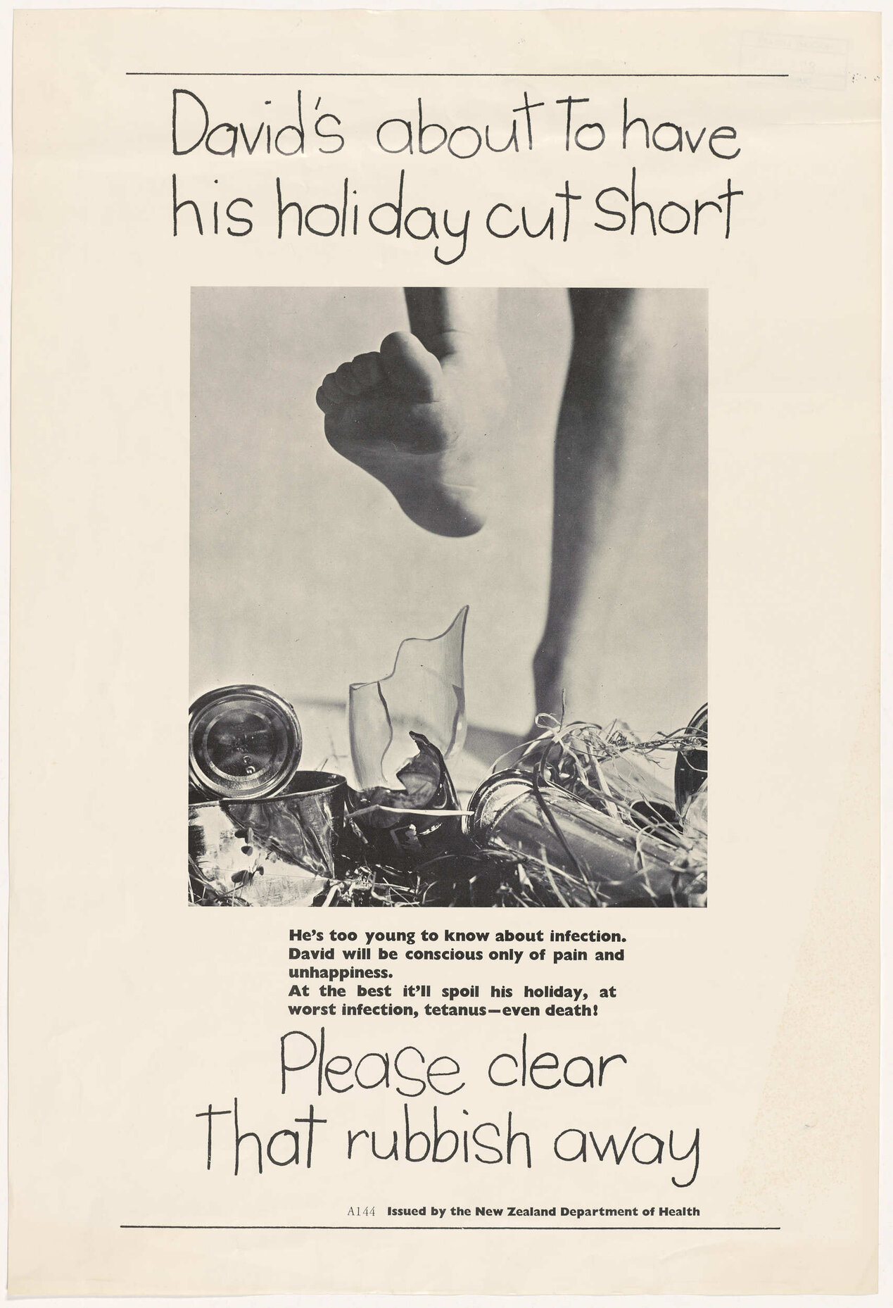 "David's about to have his holiday cut short"