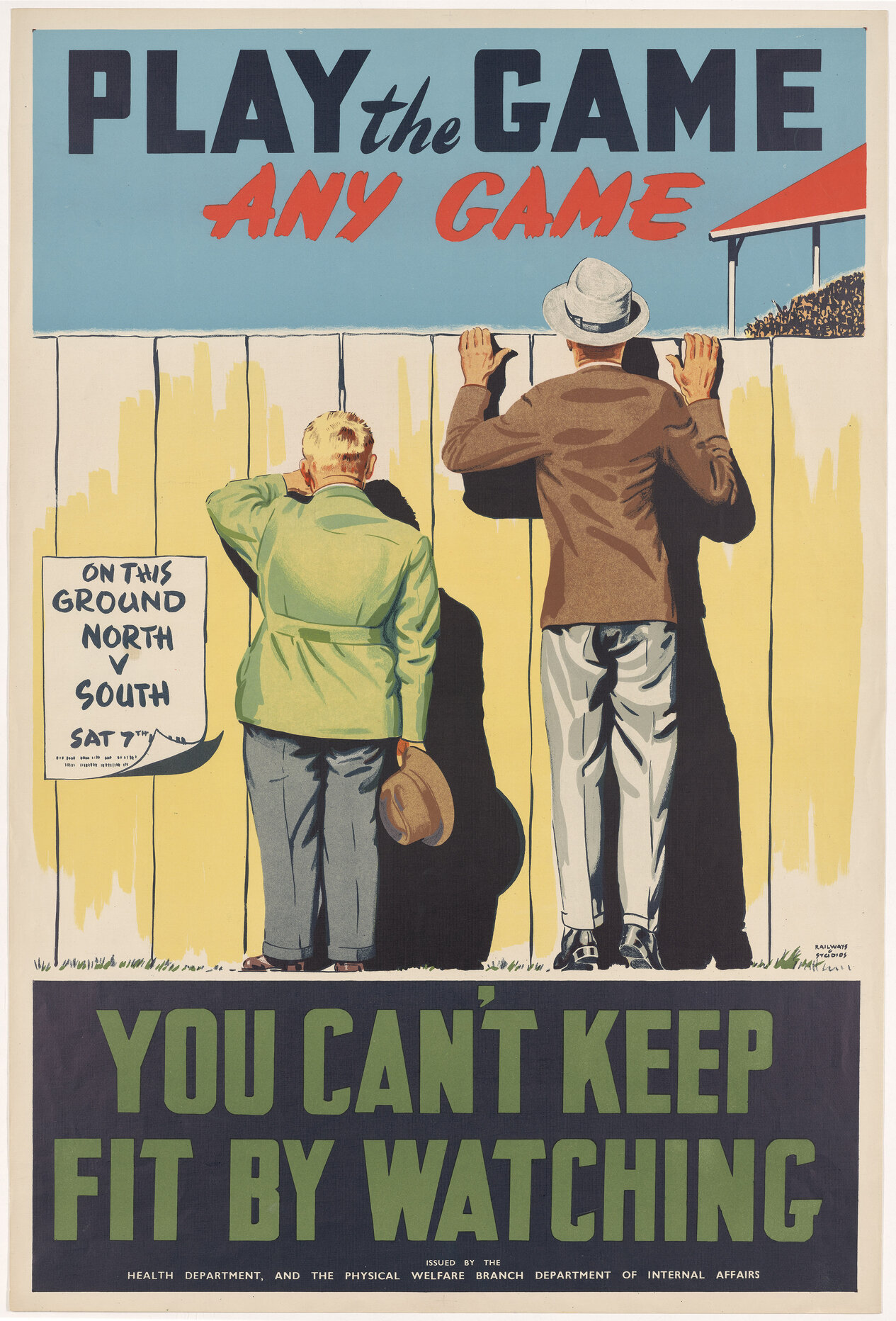 "Play the Game Any Game You Can't Keep Fit By Watching"