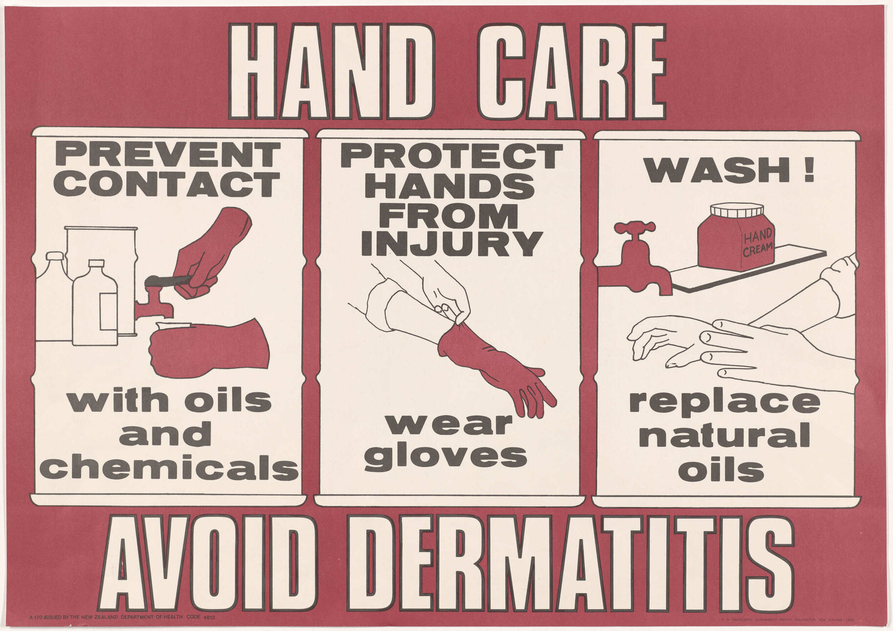 "Hand Care Avoid Dermatitis"