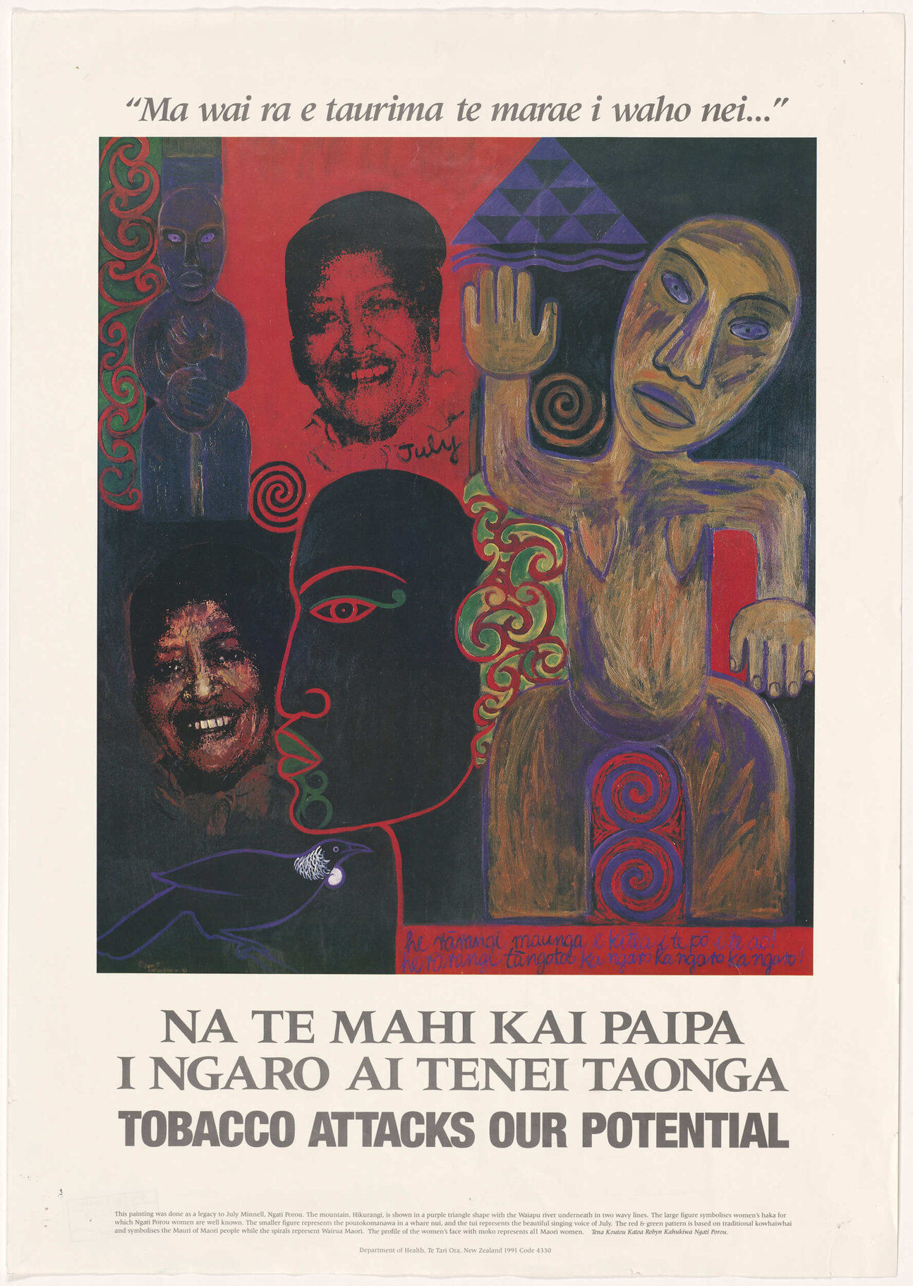 "Ma wai ra e taurima te marae i waho nei..."