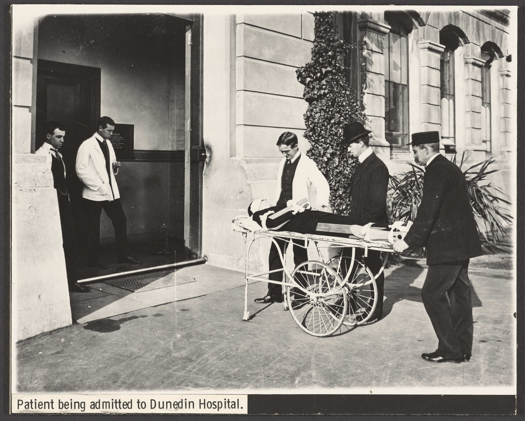 Patient being admitted to Dunedin Hospital