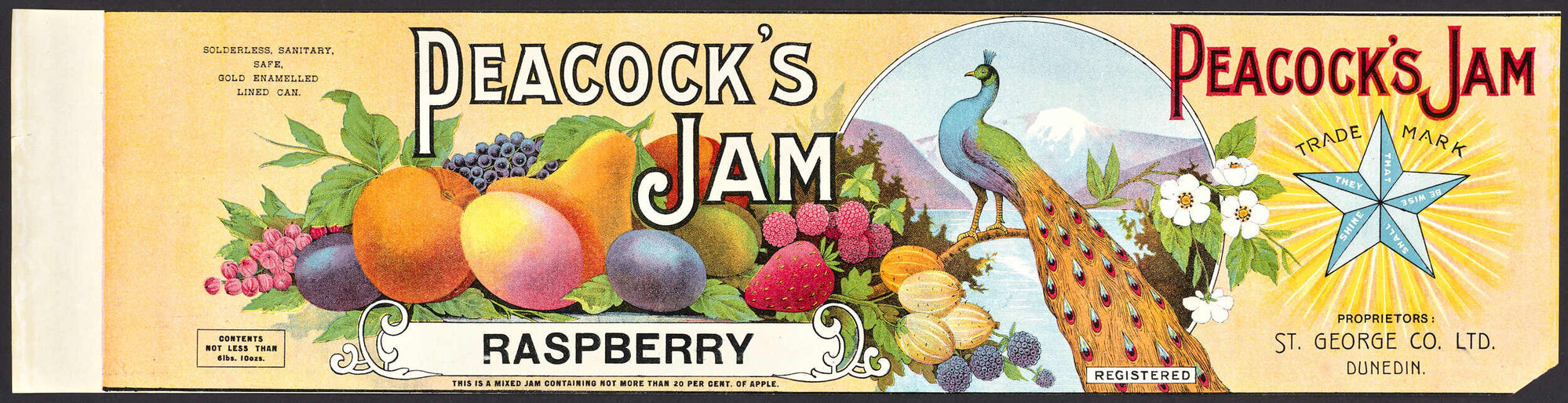 "Peacock's Jam Raspberry"