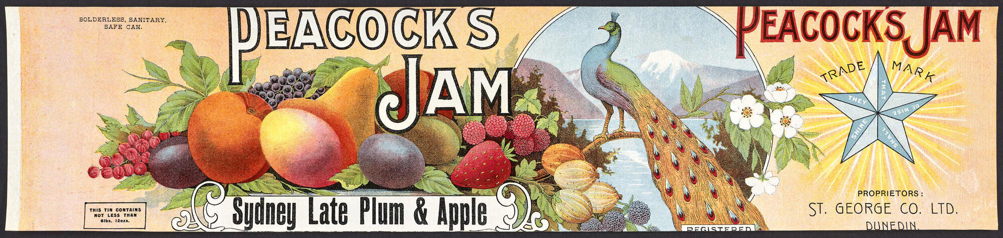 "Peacock's Jam Sydney Late Plum &amp; Apple"