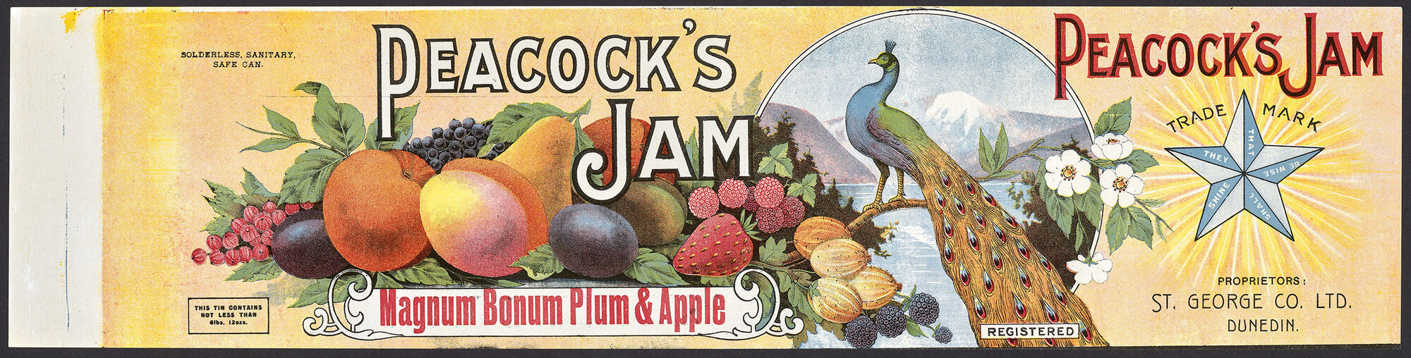 "Peacock's Jam Magnum Bonum Plum &amp; Apple"
