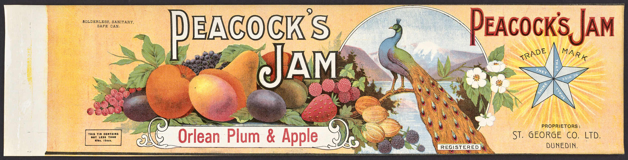 "Peacock's Jam Orlean Plum &amp; Apple"