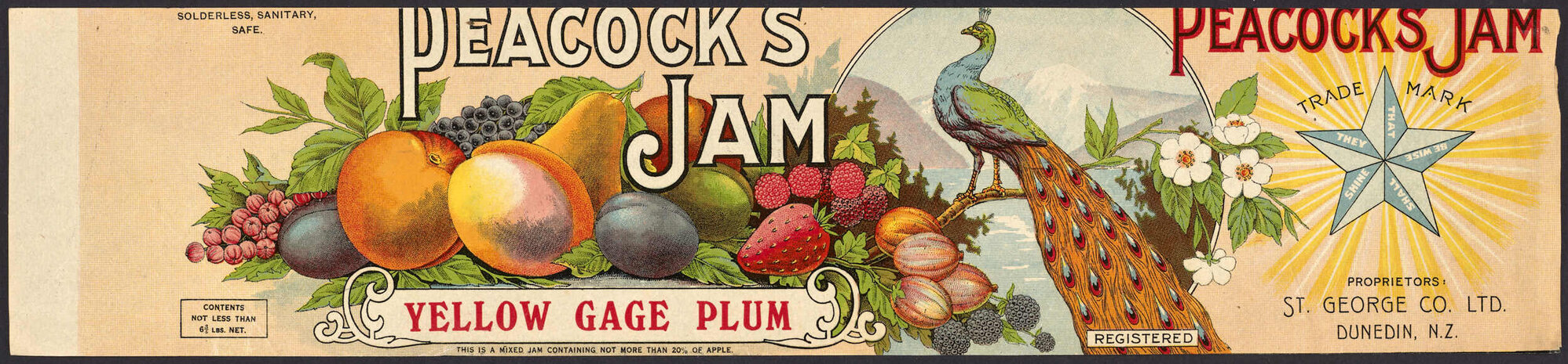 "Peacock's Jam Yellow Gage Plum"