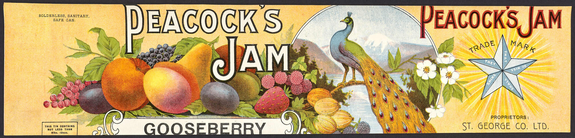 "Peacock's Jam Gooseberry"