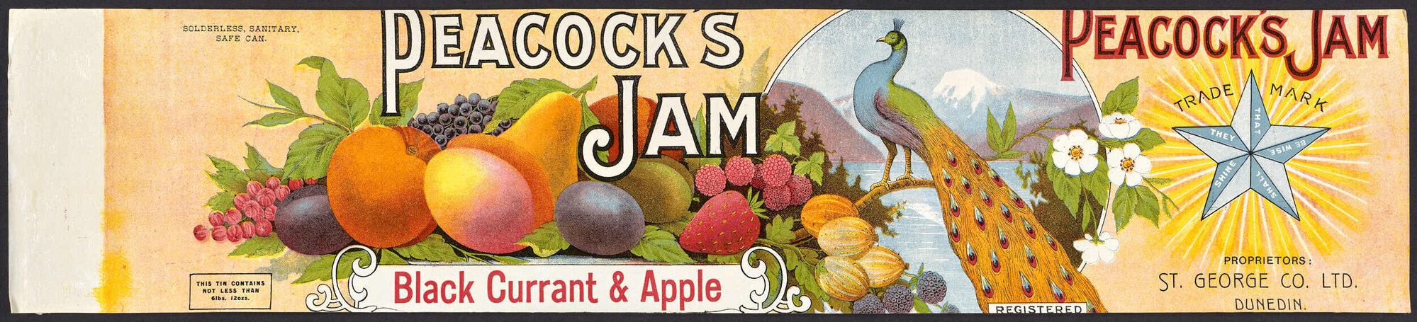"Peacock's Jam Black Currant &amp; Apple"