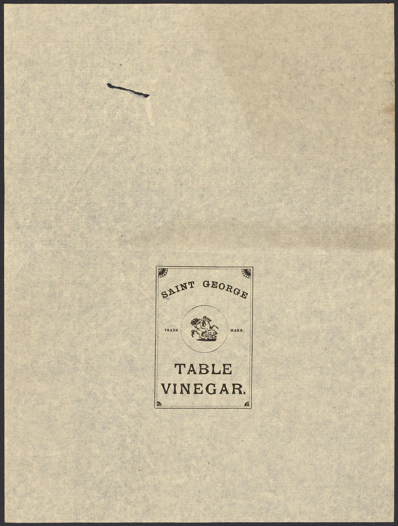 "Saint George Table Vinegar"