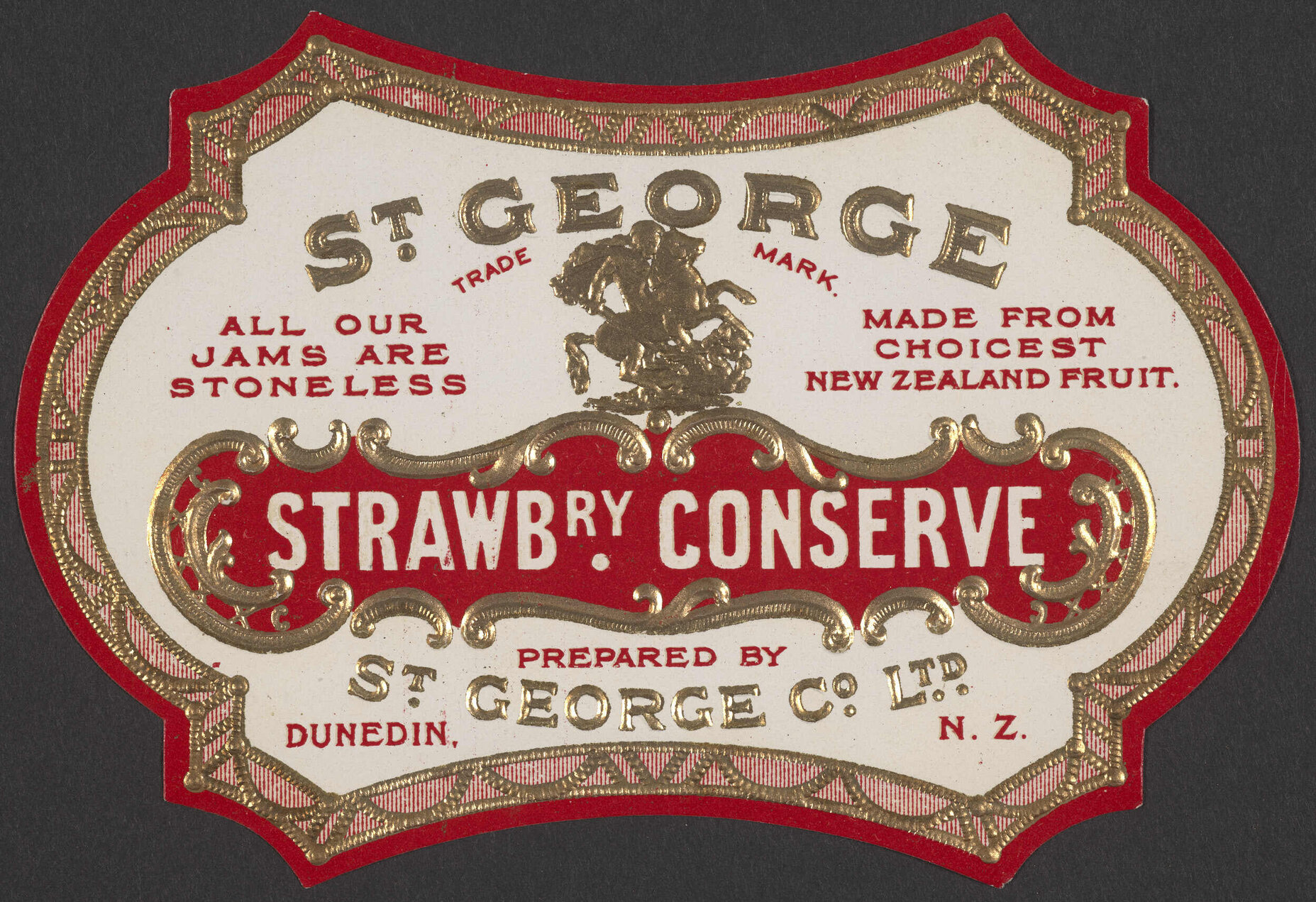 "Strawbry. Conserve"