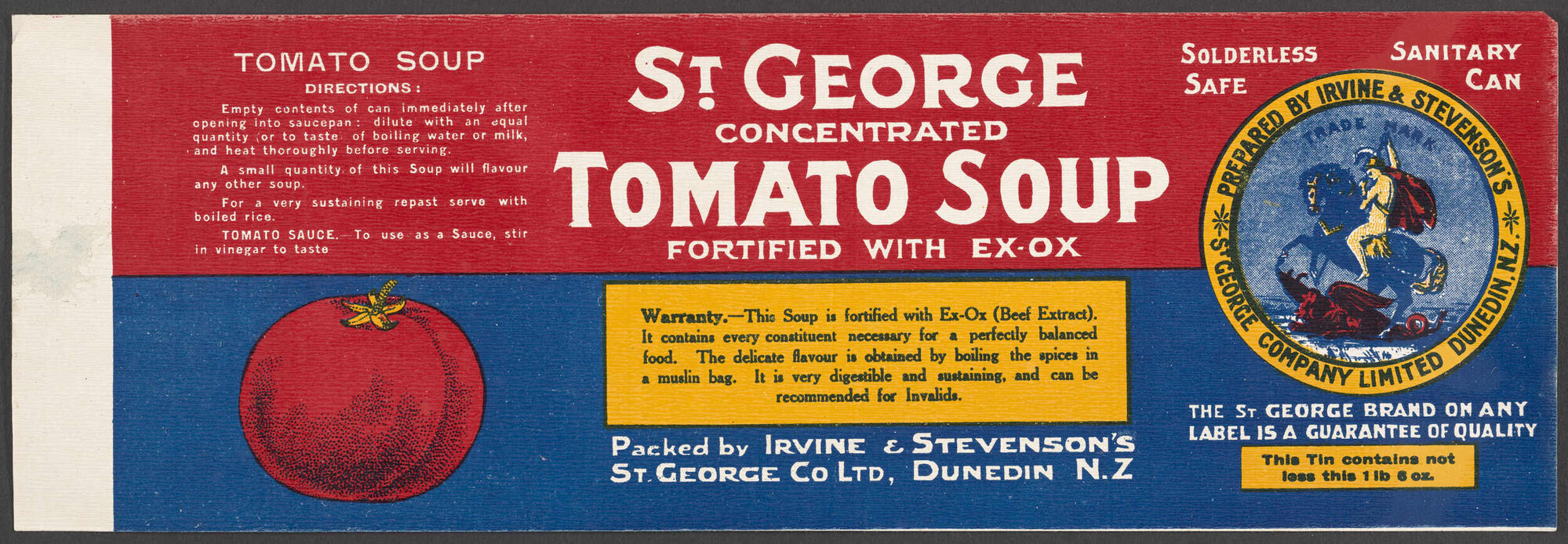 "St. George Concentrated Tomato Soup"