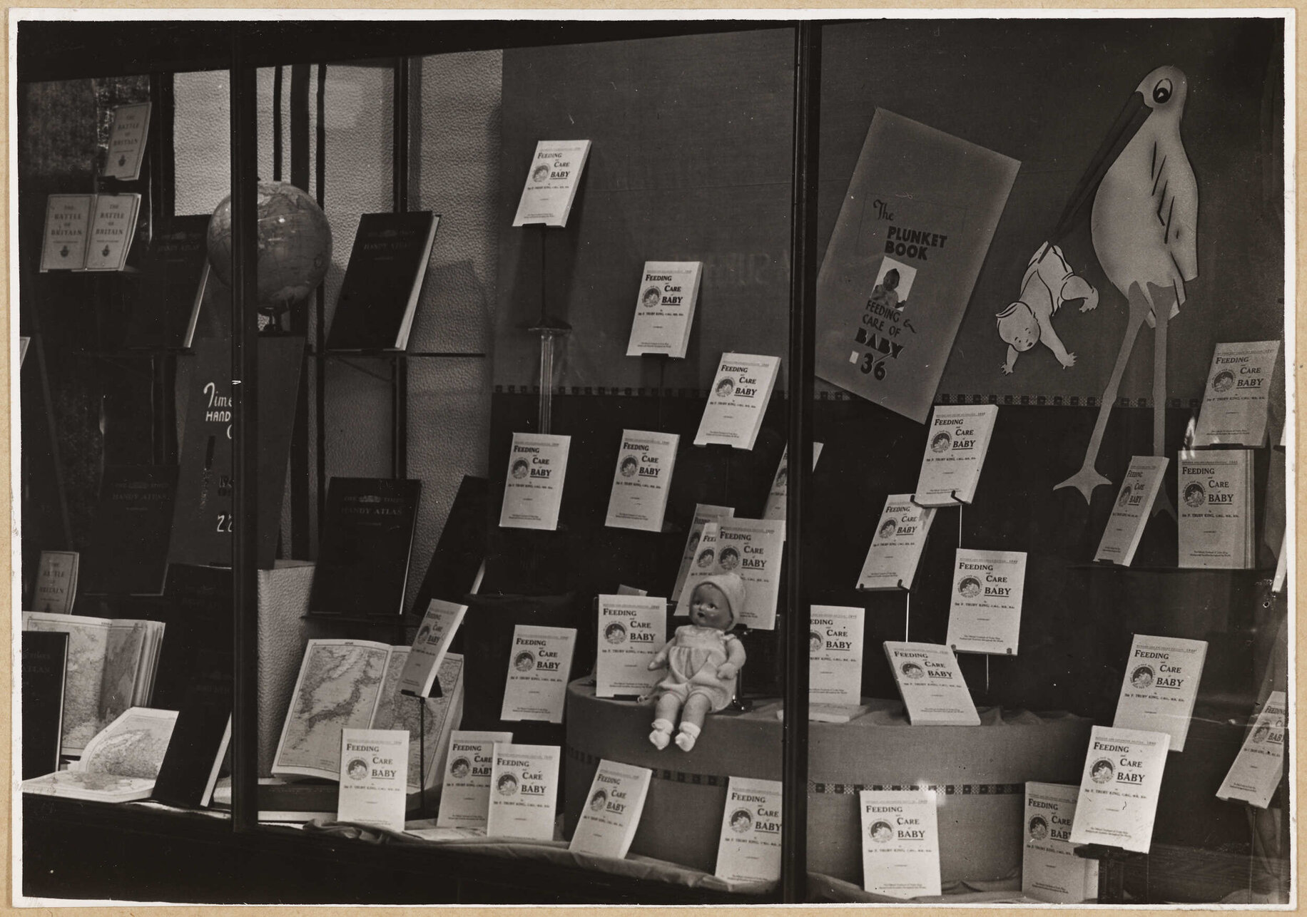 'Feeding &amp; Care of Baby' window display